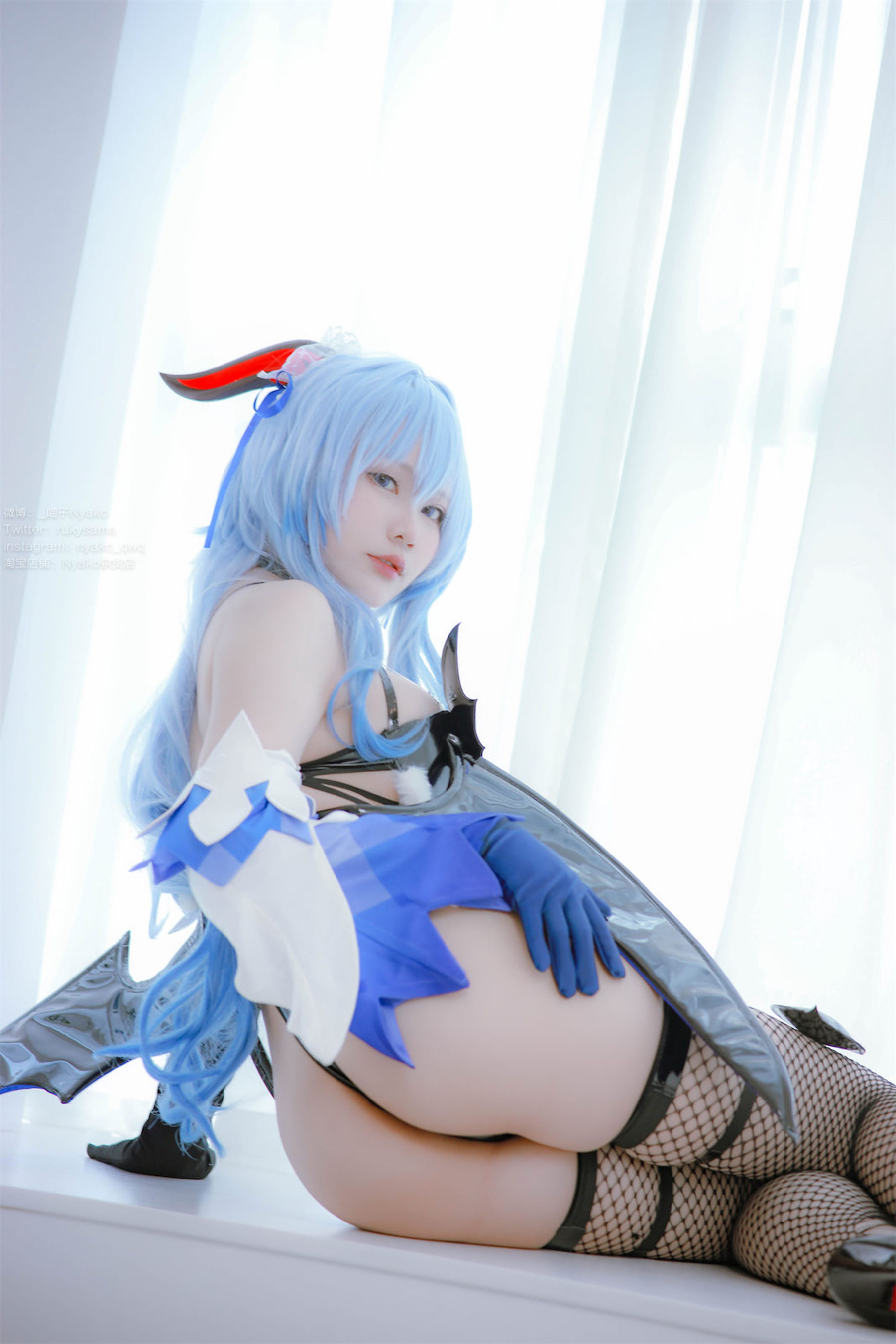 萌妹子Nyako喵子 – 原神甘雨魅魔 Cosplay-第28张