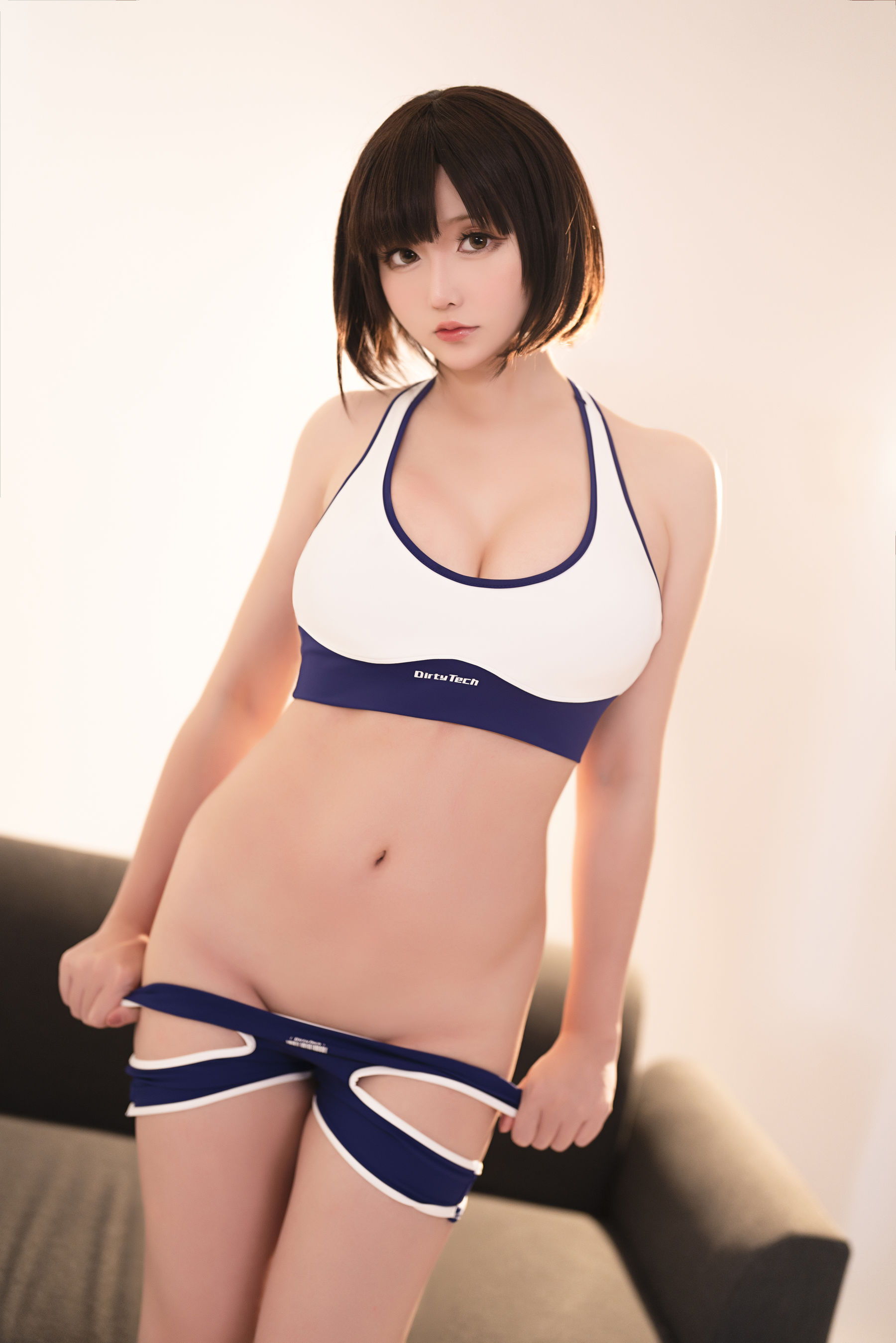 Coser小姐姐星之迟迟 – 体操服妹妹 Cosplay-第59张
