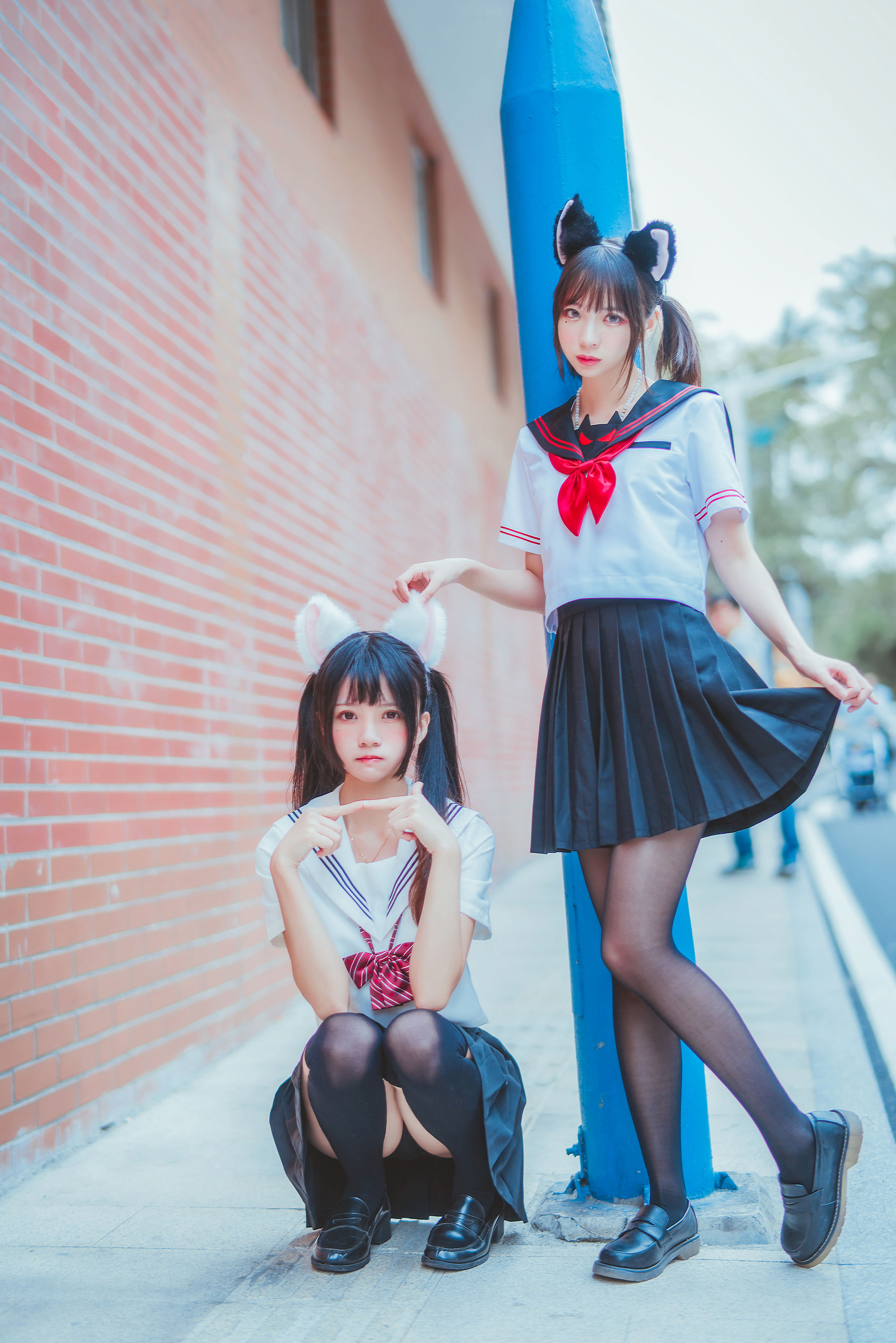 桜桃喵疯猫ss 《JK百合2》 Cosplay-第1张