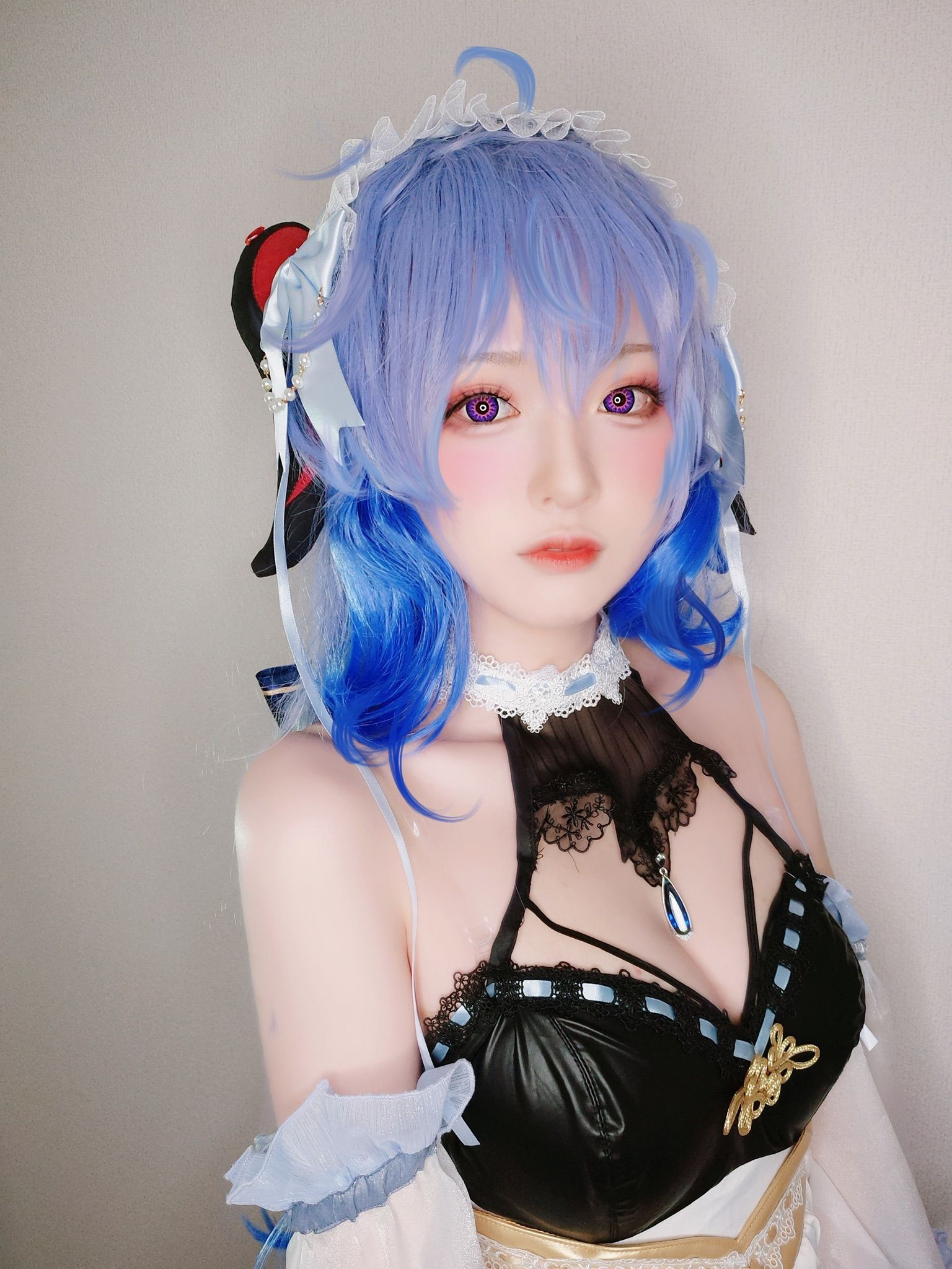 Yuki亭 – 甘雨メイド Cosplay-第21张