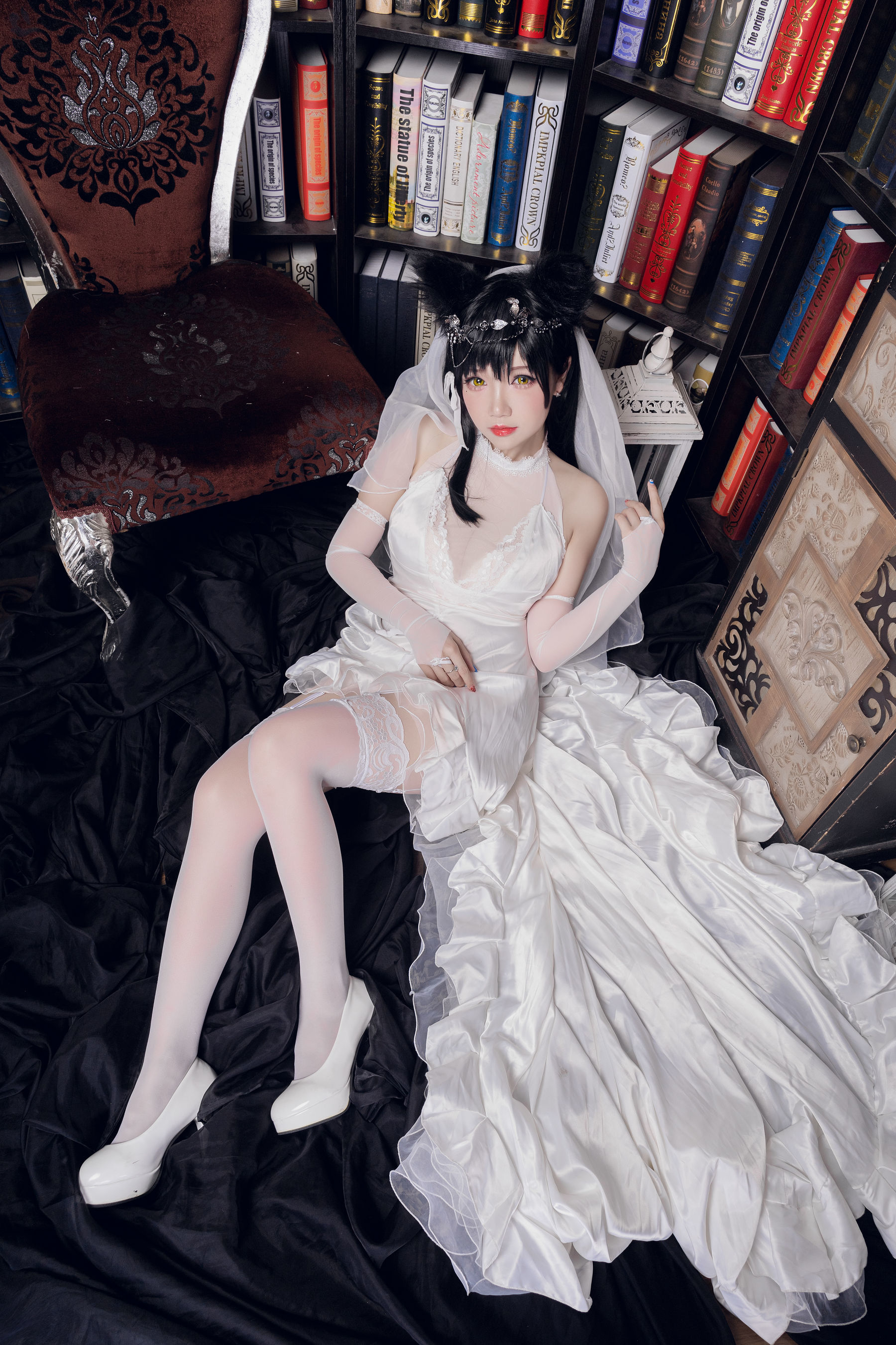 动漫博主雪晴Astra – 爱宕花嫁 Cosplay-第1张