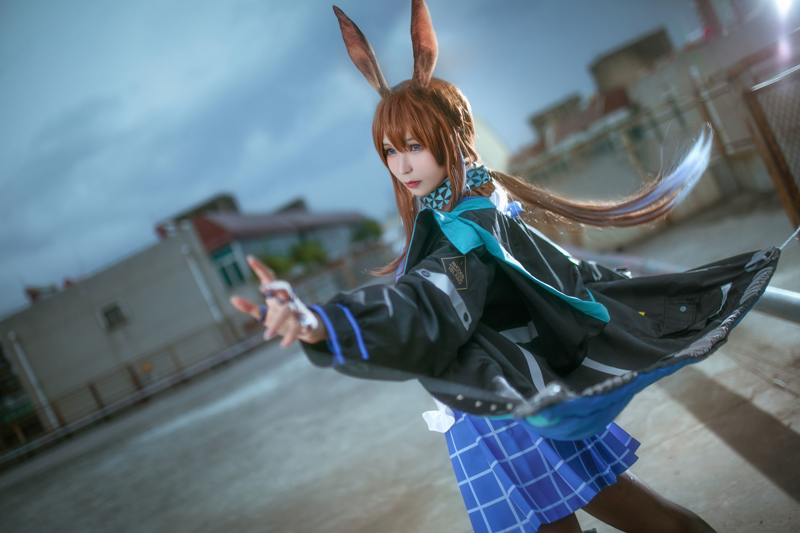 动漫博主北之北 – 明日方舟 阿米娅 Cosplay-第1张