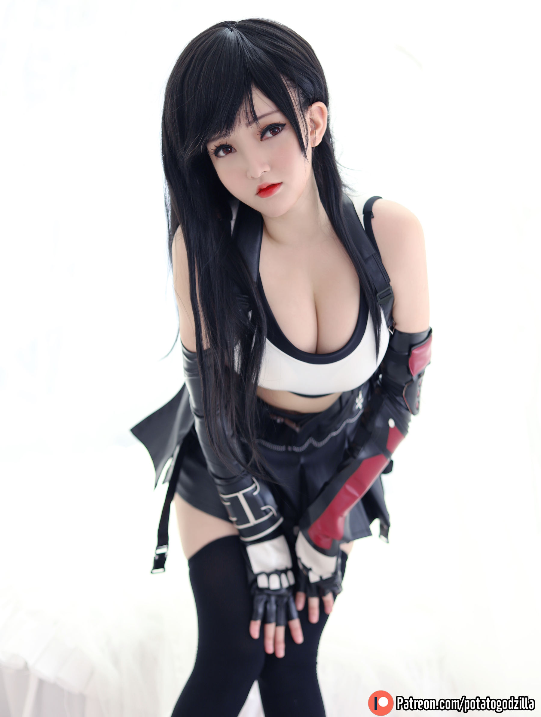 Coser小姐姐Potato Godzilla – Tifa Cosplay-第84张