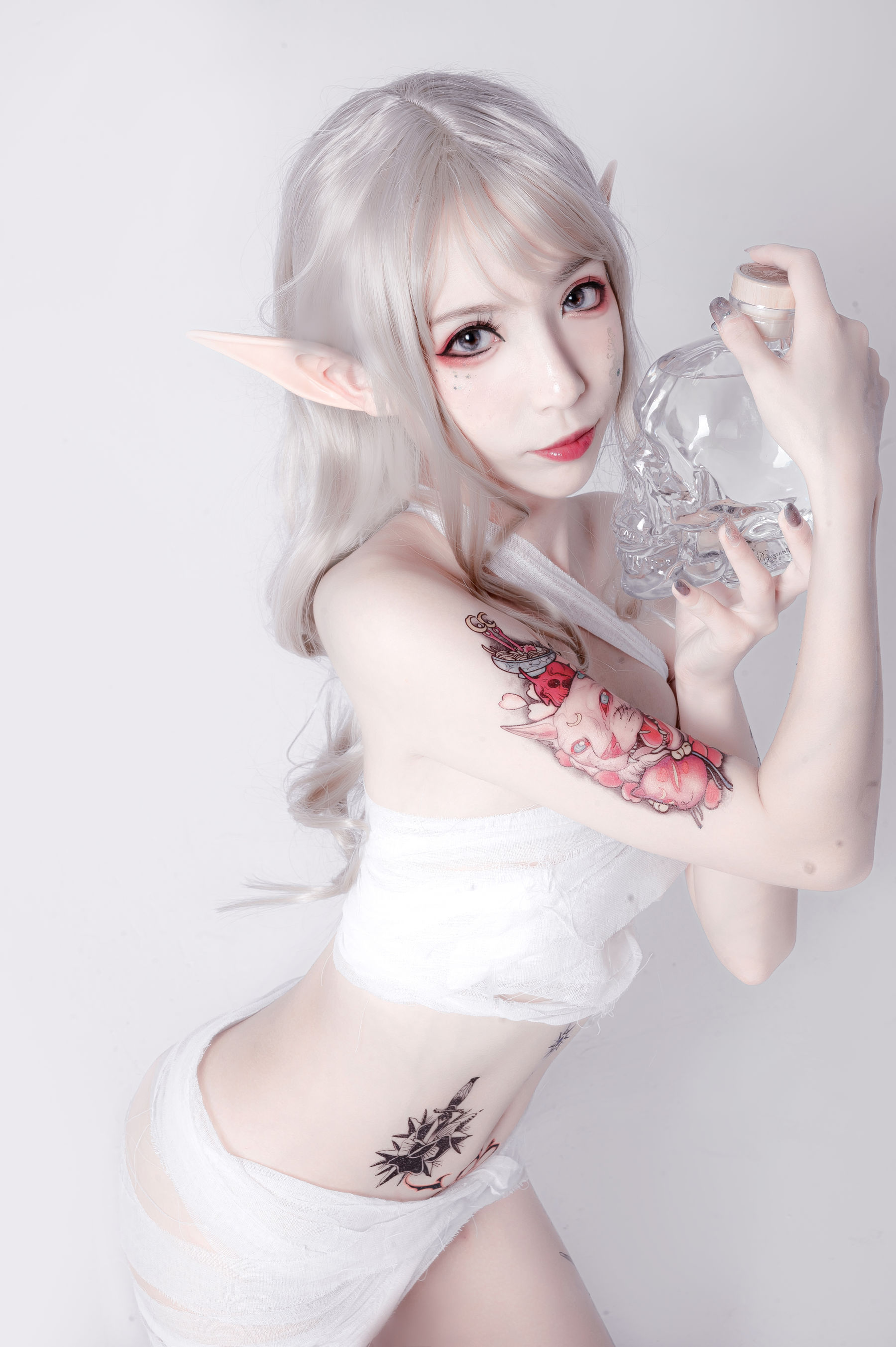 动漫博主阮邑_Fairy – 绑带和武士 Cosplay-第23张