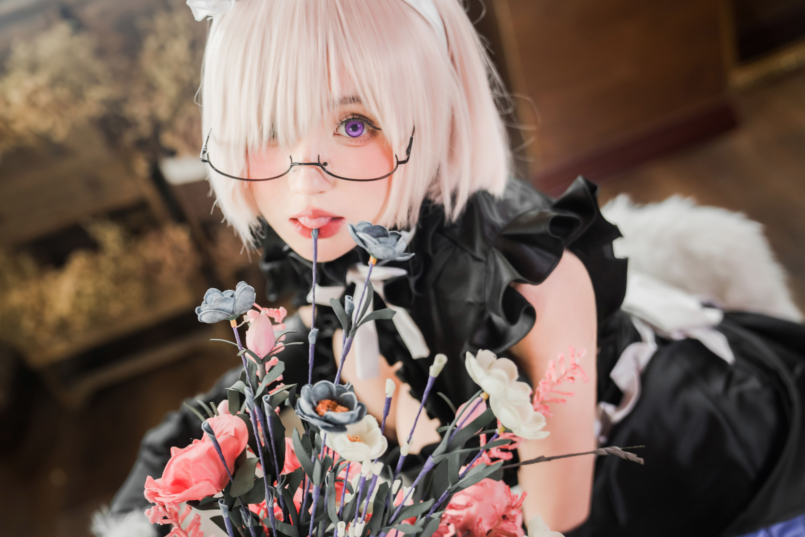 西园寺南歌 – 玛修女仆 Cosplay-第14张