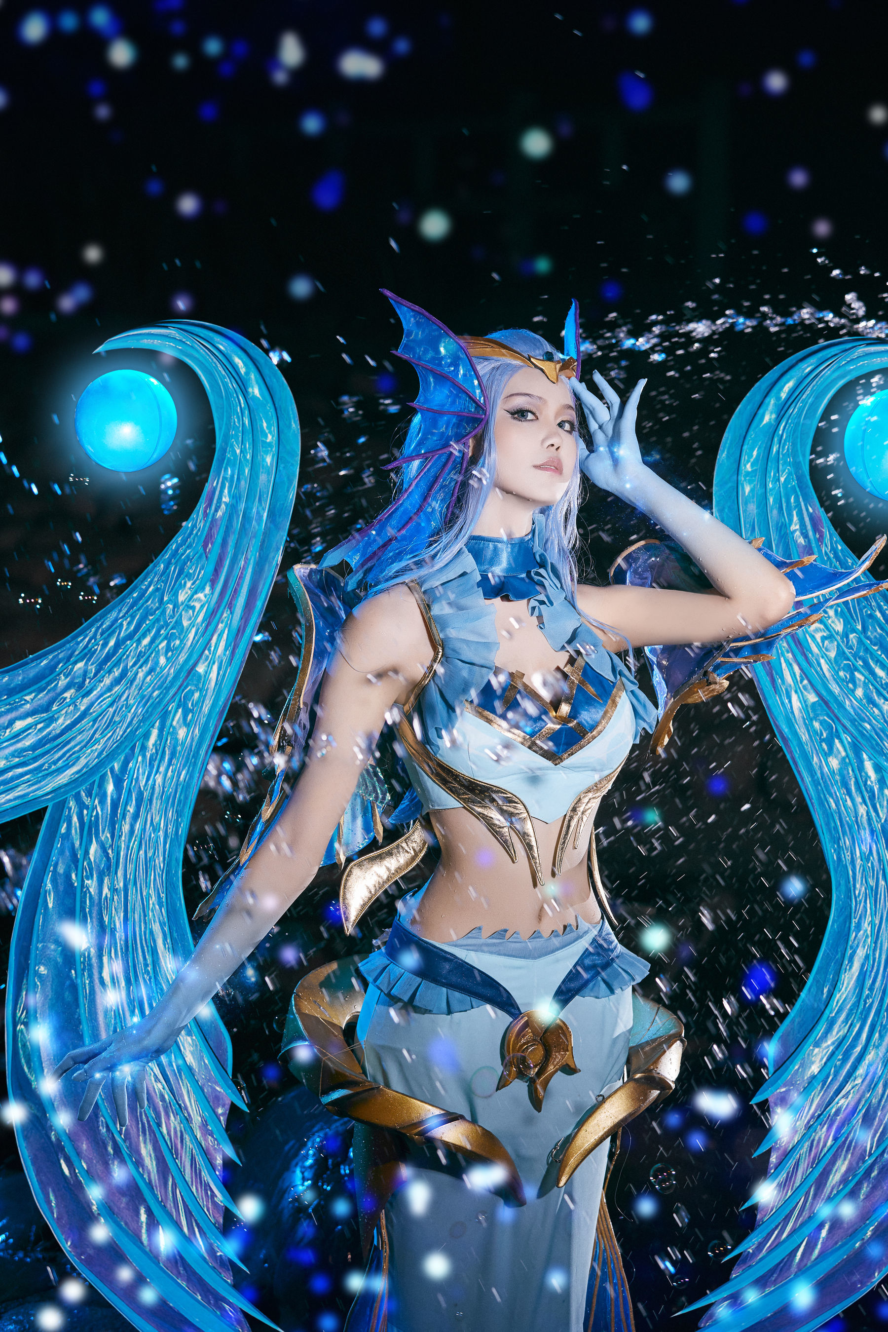 人气coser戚顾儿MIKI 王者荣耀 武则天海洋之心 Cosplay-第1张