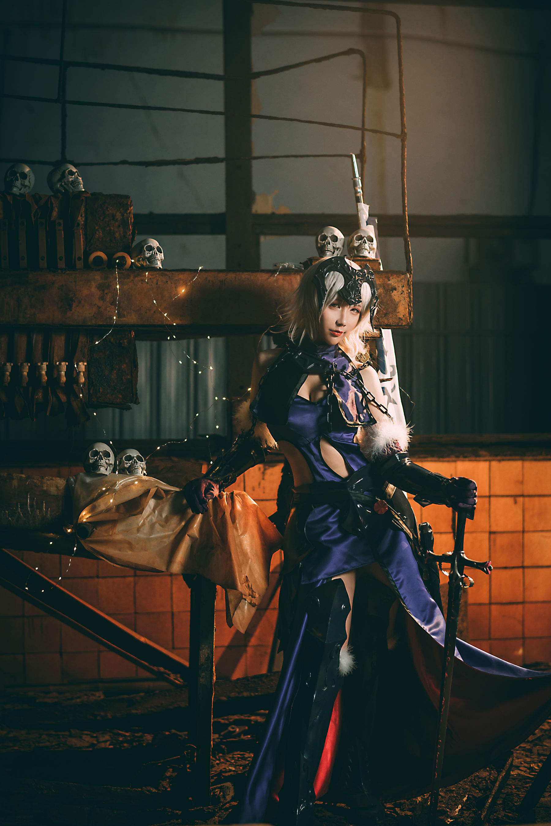 动漫博主九曲Jean 黑贞德 Cosplay-第1张