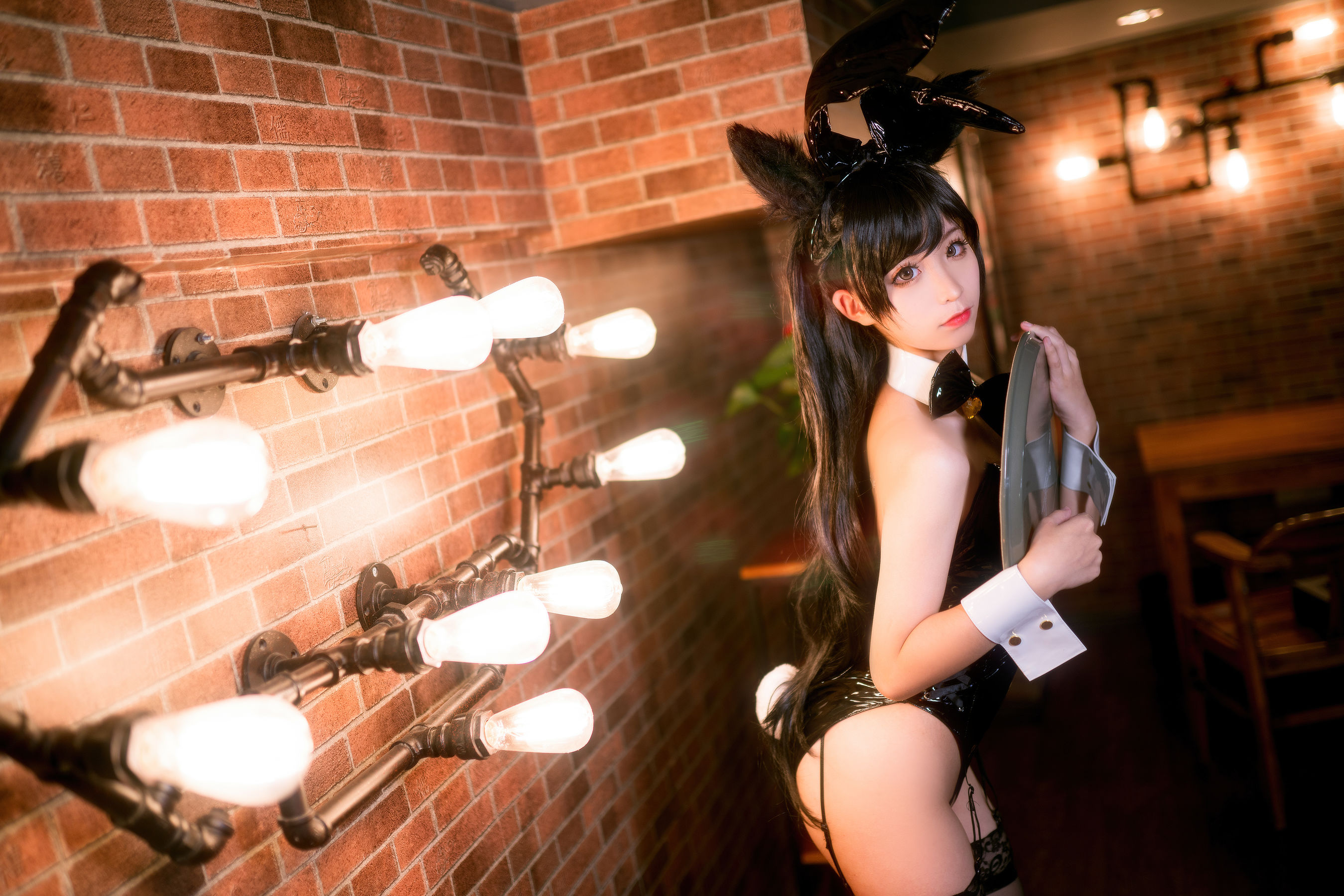 动漫博主蠢沫沫 爱宕兔女郎 Cosplay-第23张