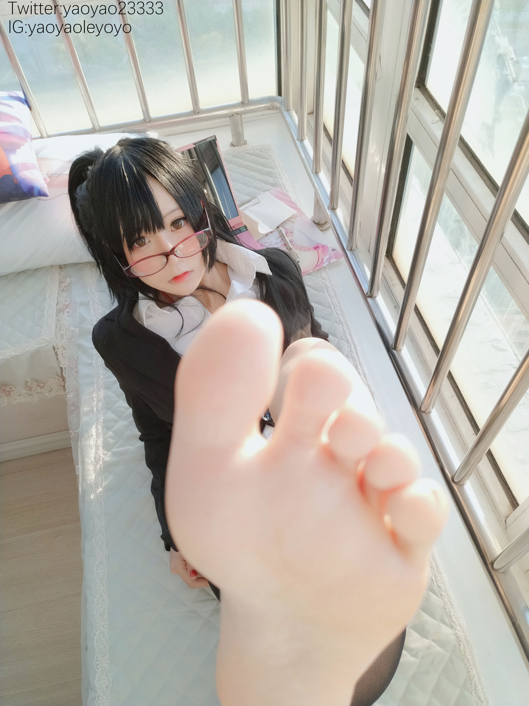 萌妹子Coser摇摇乐yoyo – 补习老师 Cosplay-第86张
