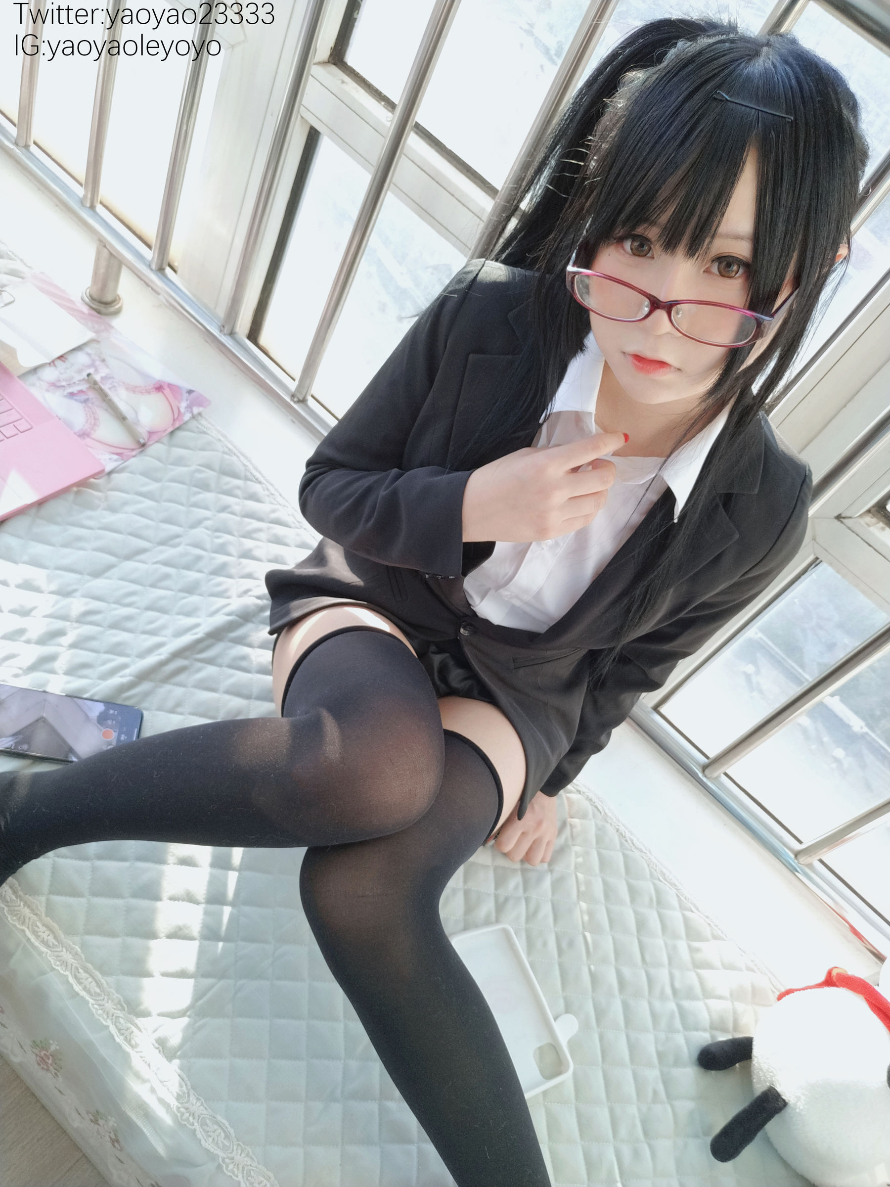 萌妹子Coser摇摇乐yoyo – 补习老师 Cosplay-第89张