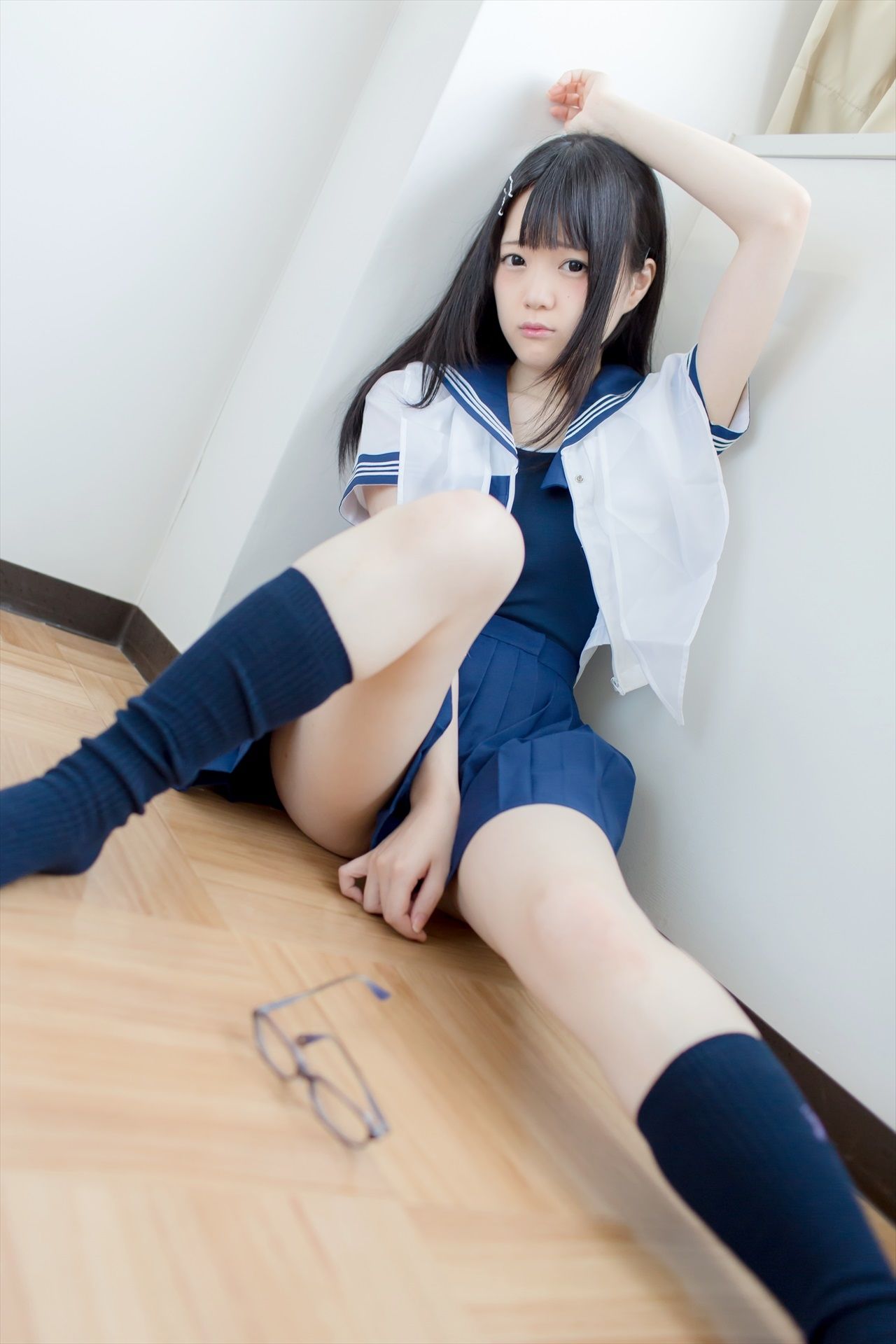 [まきろん。]君夏 – 君と僕の夏休み 紺スク Cosplay-第32张