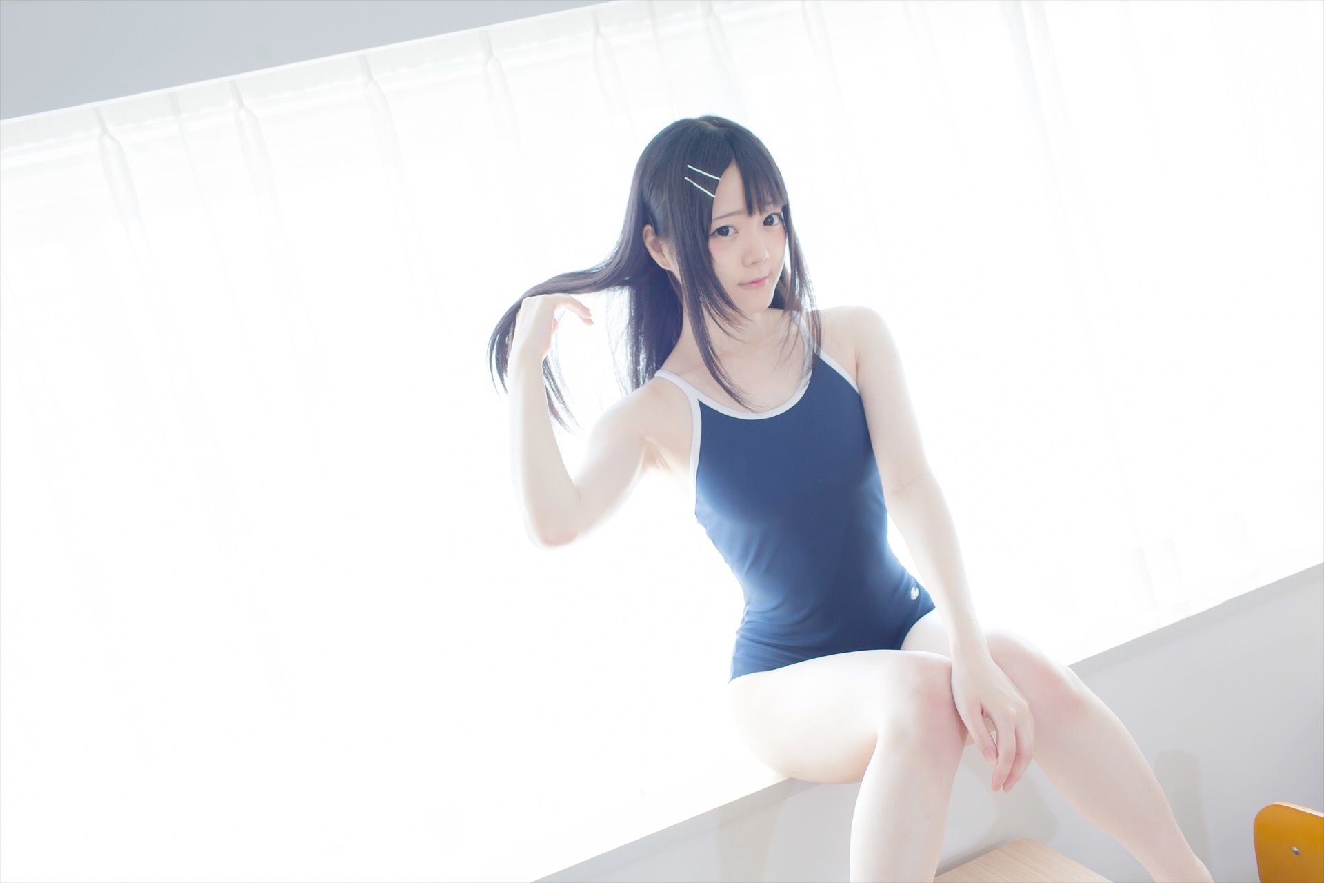 [まきろん。]君夏 – 君と僕の夏休み 紺スク Cosplay-第35张