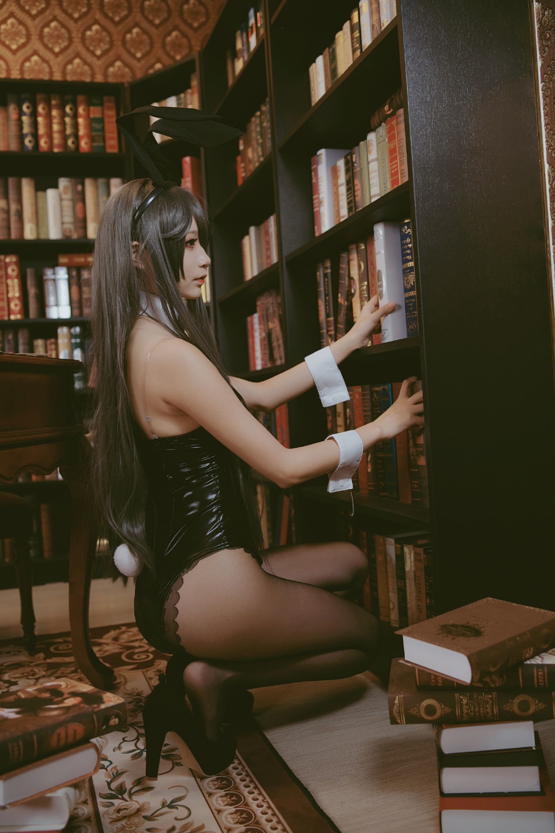 [萝莉COS] 清纯少女五更百鬼 – 樱岛麻衣兔女郎 Cosplay-第17张