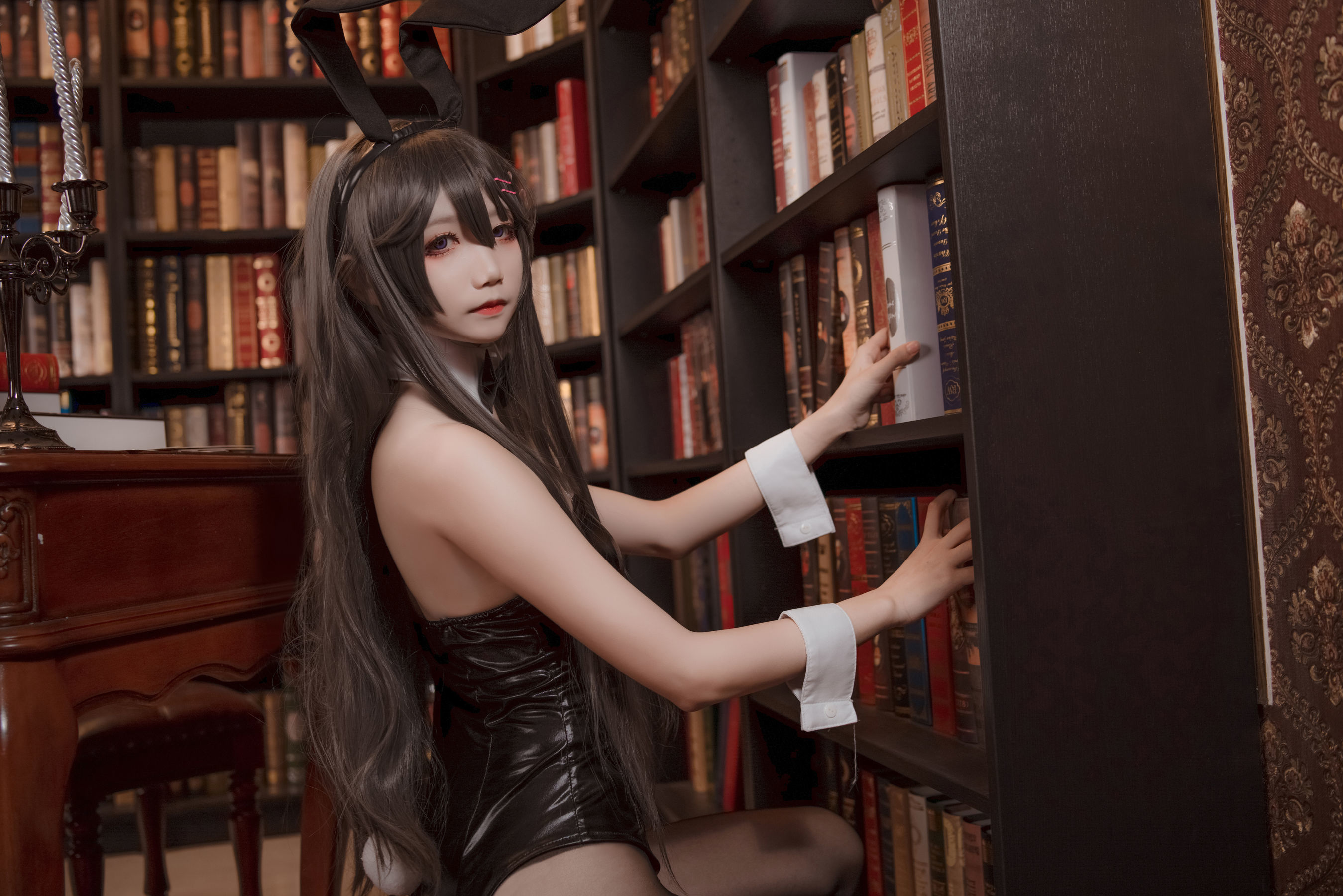 [萝莉COS] 清纯少女五更百鬼 – 樱岛麻衣兔女郎 Cosplay-第20张