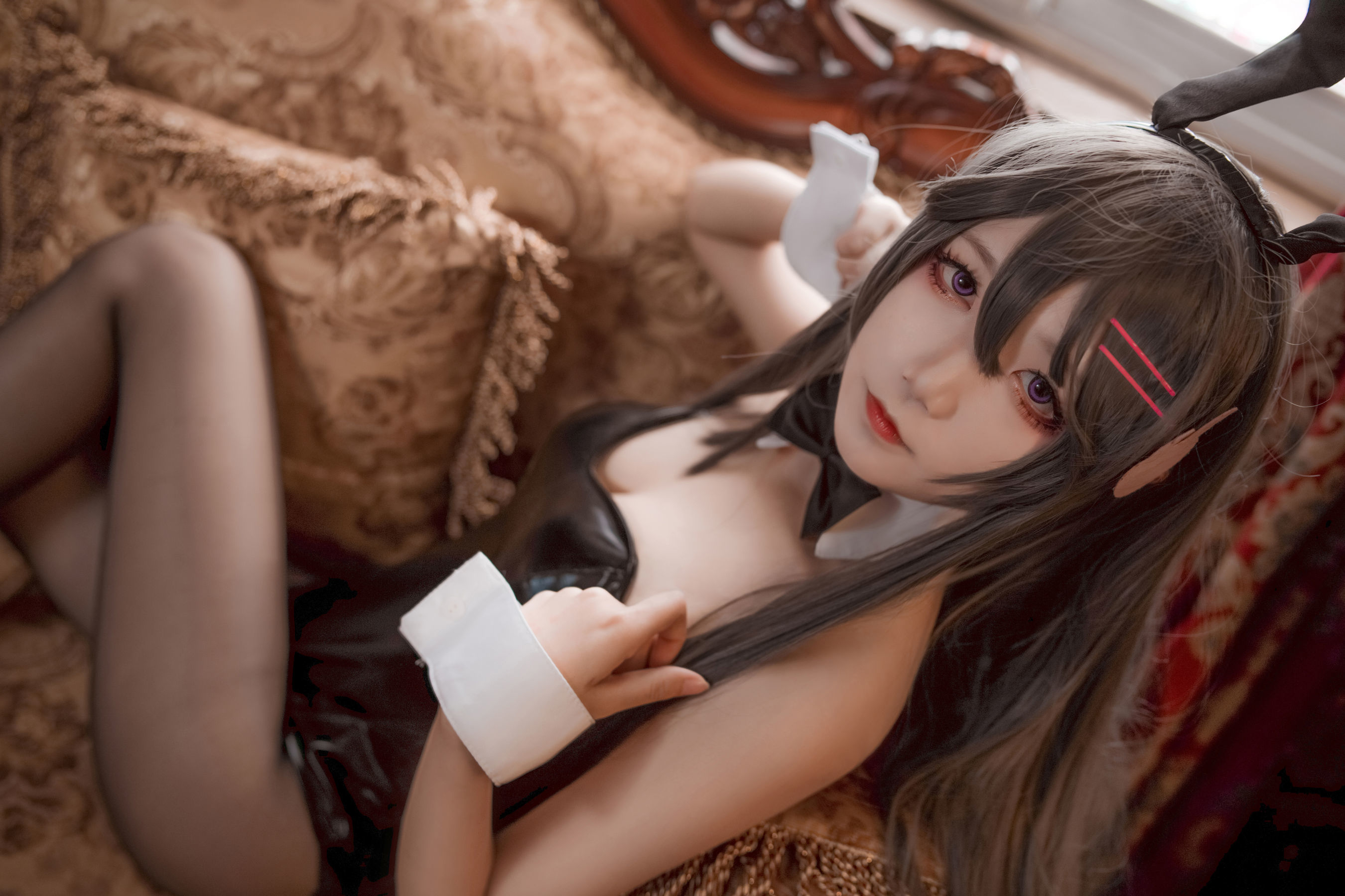 [萝莉COS] 清纯少女五更百鬼 – 樱岛麻衣兔女郎 Cosplay-第25张