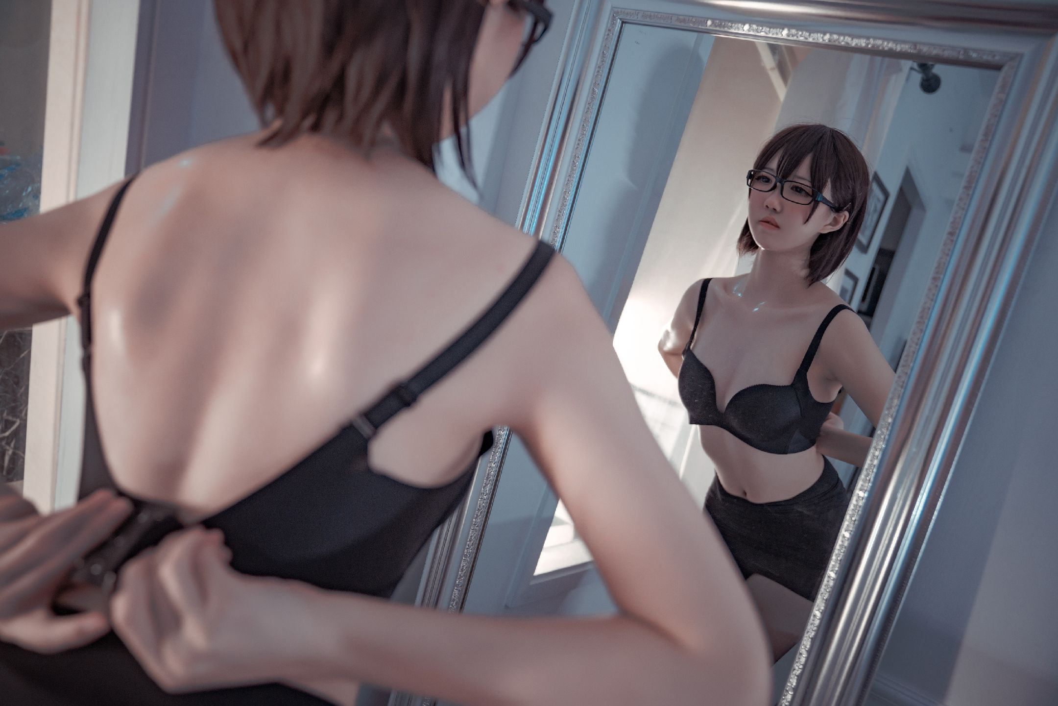 鬼马少女阿薰kaOri 黑丝OL Cosplay-第16张