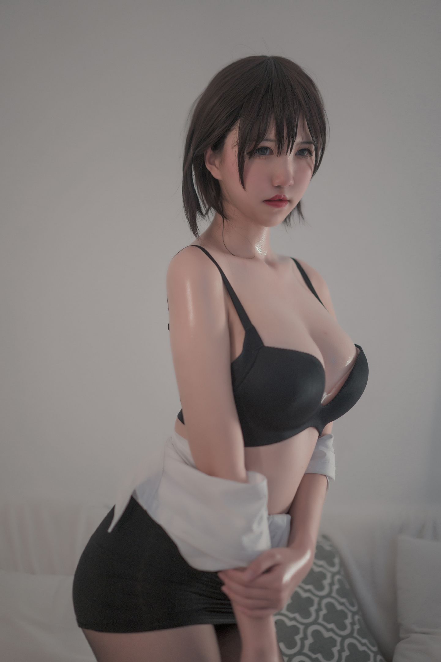 鬼马少女阿薰kaOri 黑丝OL Cosplay-第23张