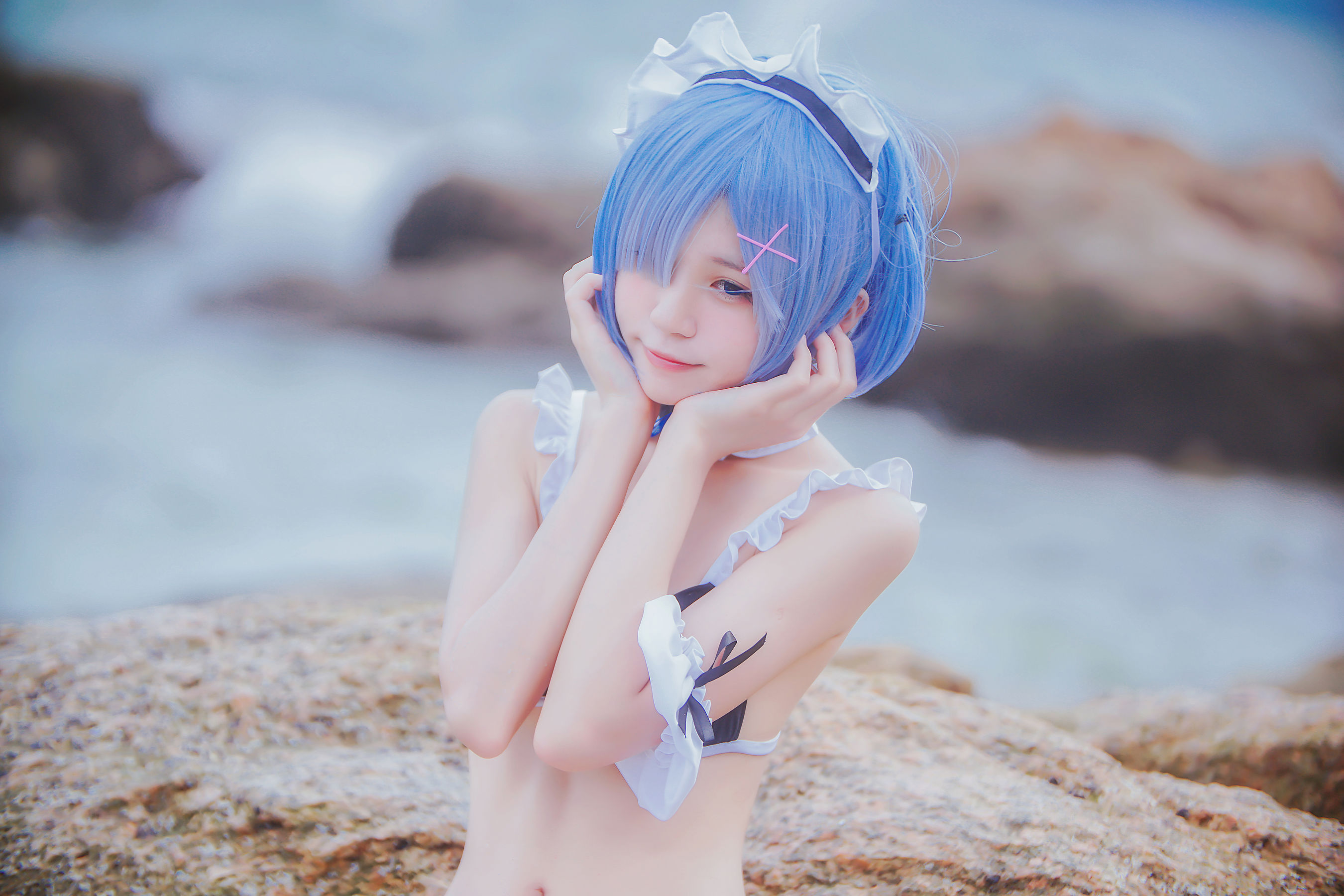 桜桃喵《蕾姆COS》 Cosplay-第34张