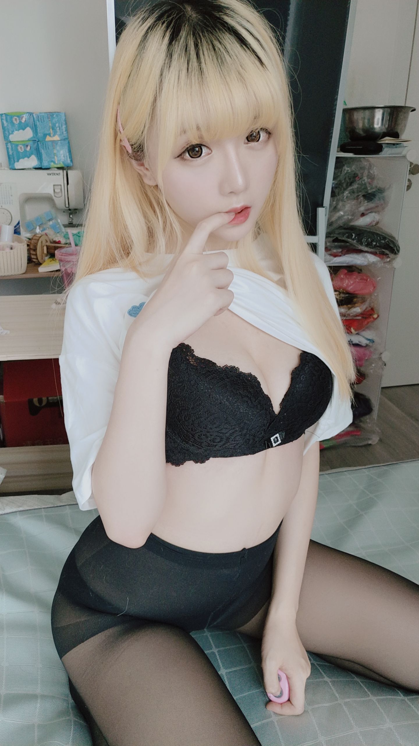 Coser小姐姐星之迟迟 白T恤 Cosplay-第42张