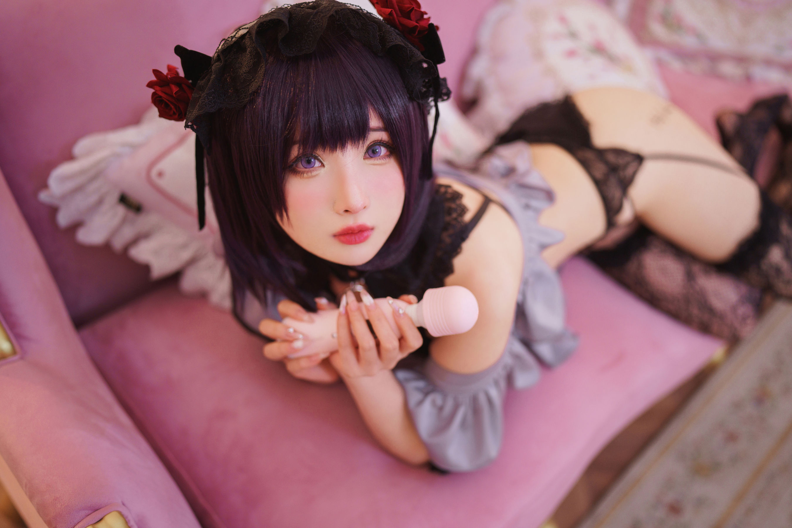 COS福利rioko凉凉子(肉扣热热子) – 黑江雫 耻辱俱乐部 小雫 Cosplay-第27张