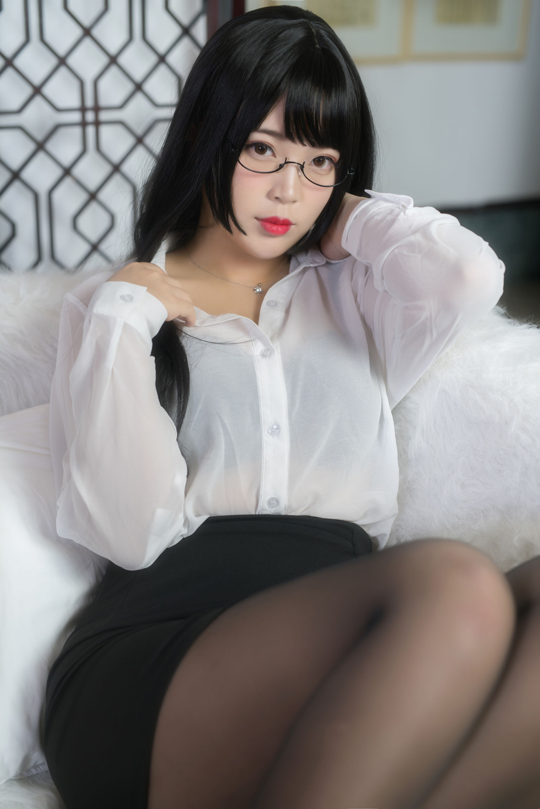萌系小姐姐-白烨-耶米西奶露 – 家庭教师 Cosplay-第6张