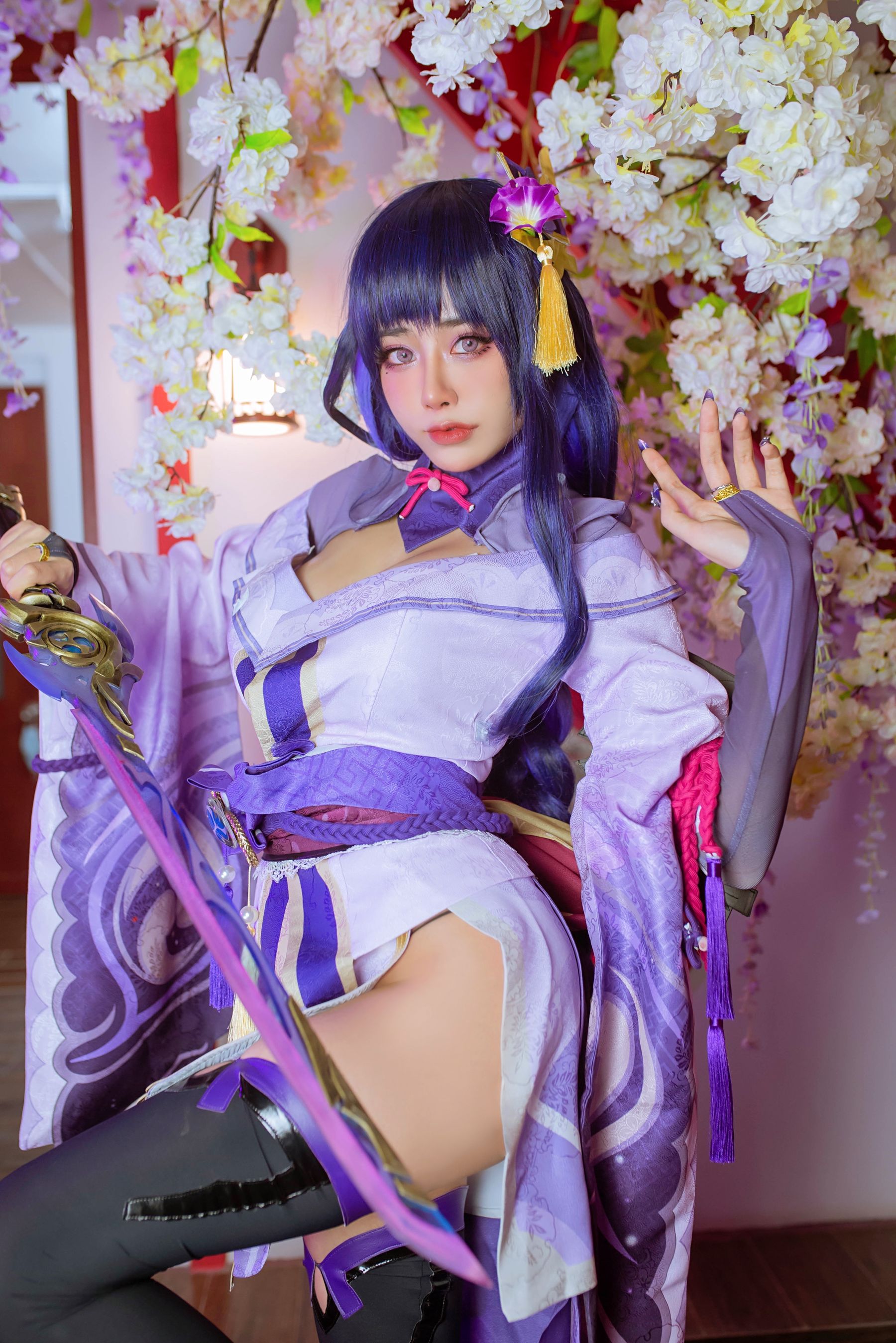 日本性感萝莉Byoru – Raiden Shogun Cosplay-第24张
