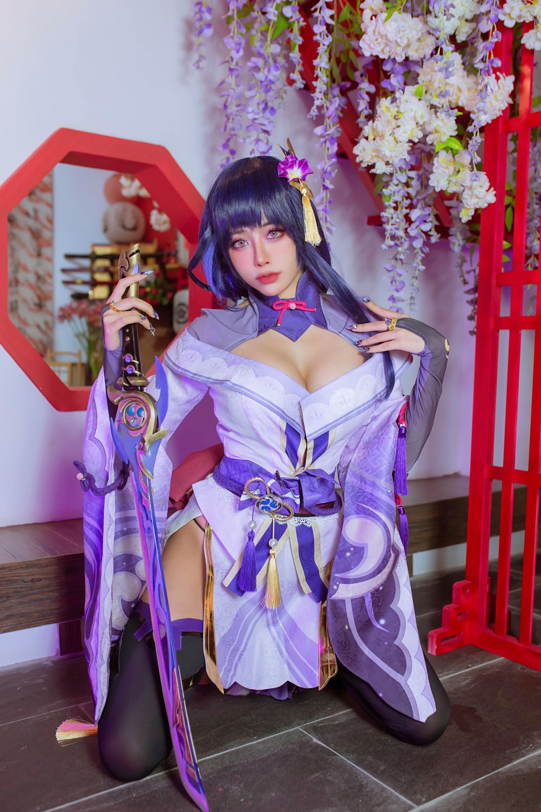 日本性感萝莉Byoru – Raiden Shogun Cosplay-第30张