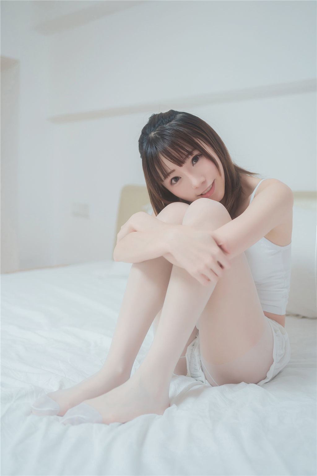 动漫博主Kitaro_绮太郎 – 白丝套装 Cosplay-第25张