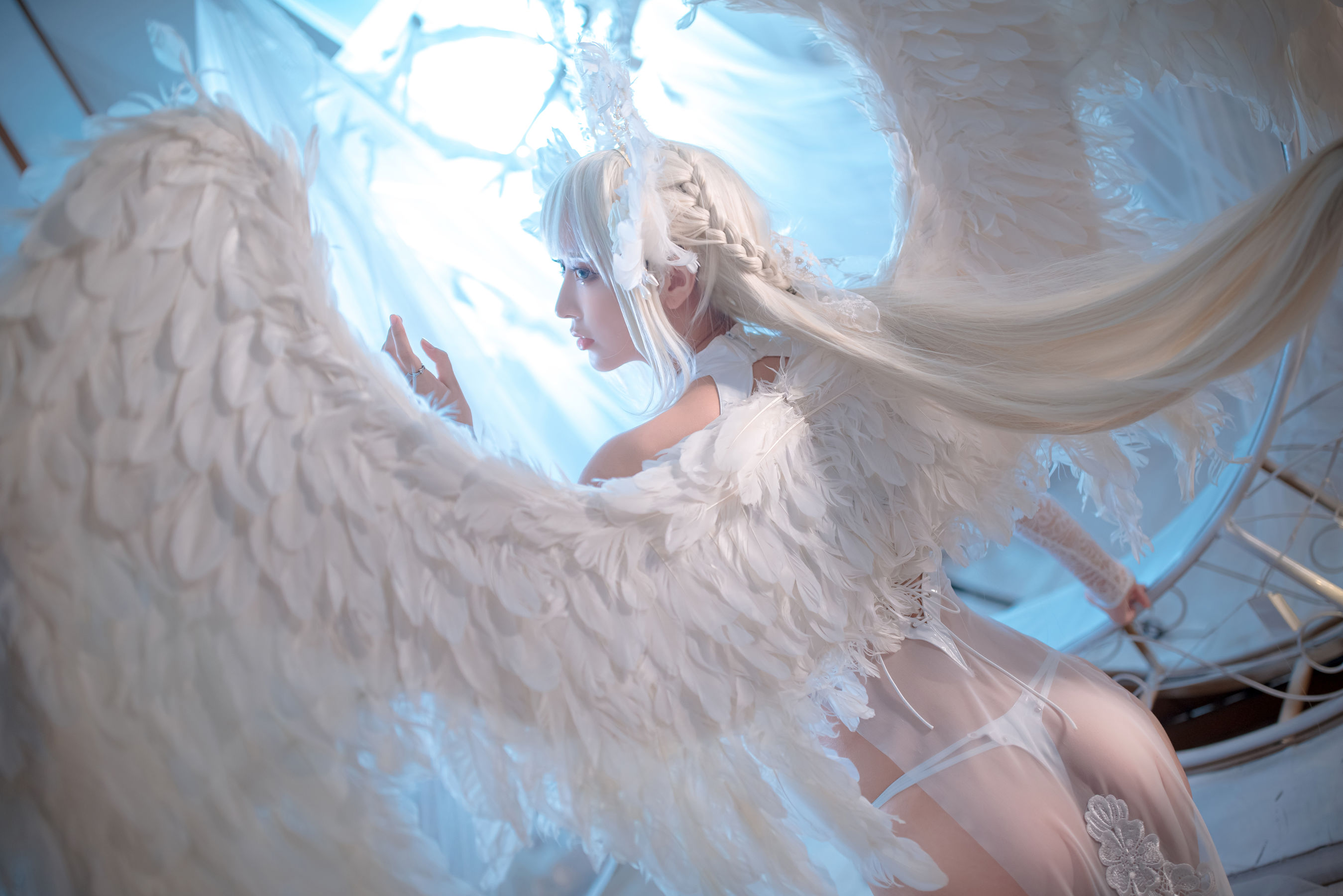 人气Coser黑川 – 天使 Cosplay-第28张