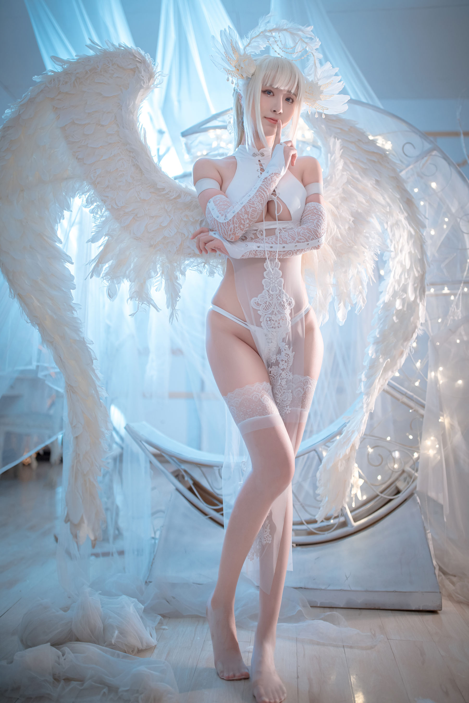人气Coser黑川 – 天使 Cosplay-第32张