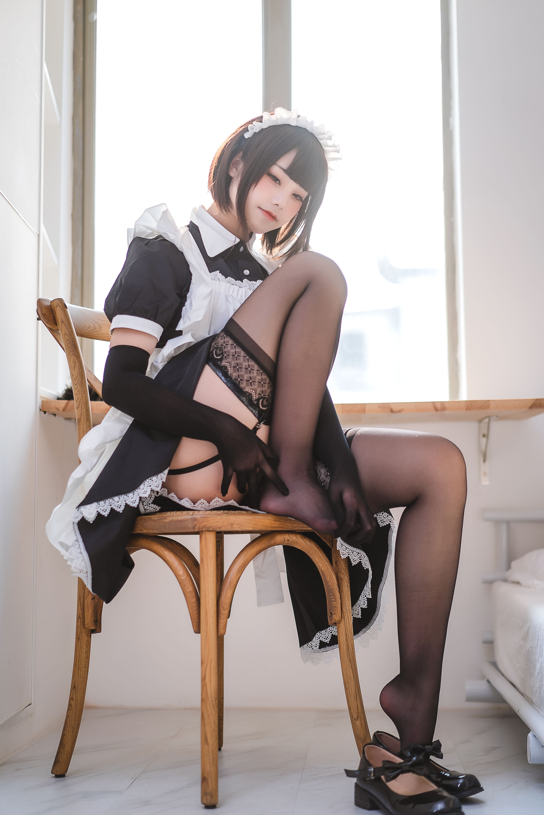萌系小姐姐蜜汁猫裘 – 民宿 女仆 Cosplay-第23张