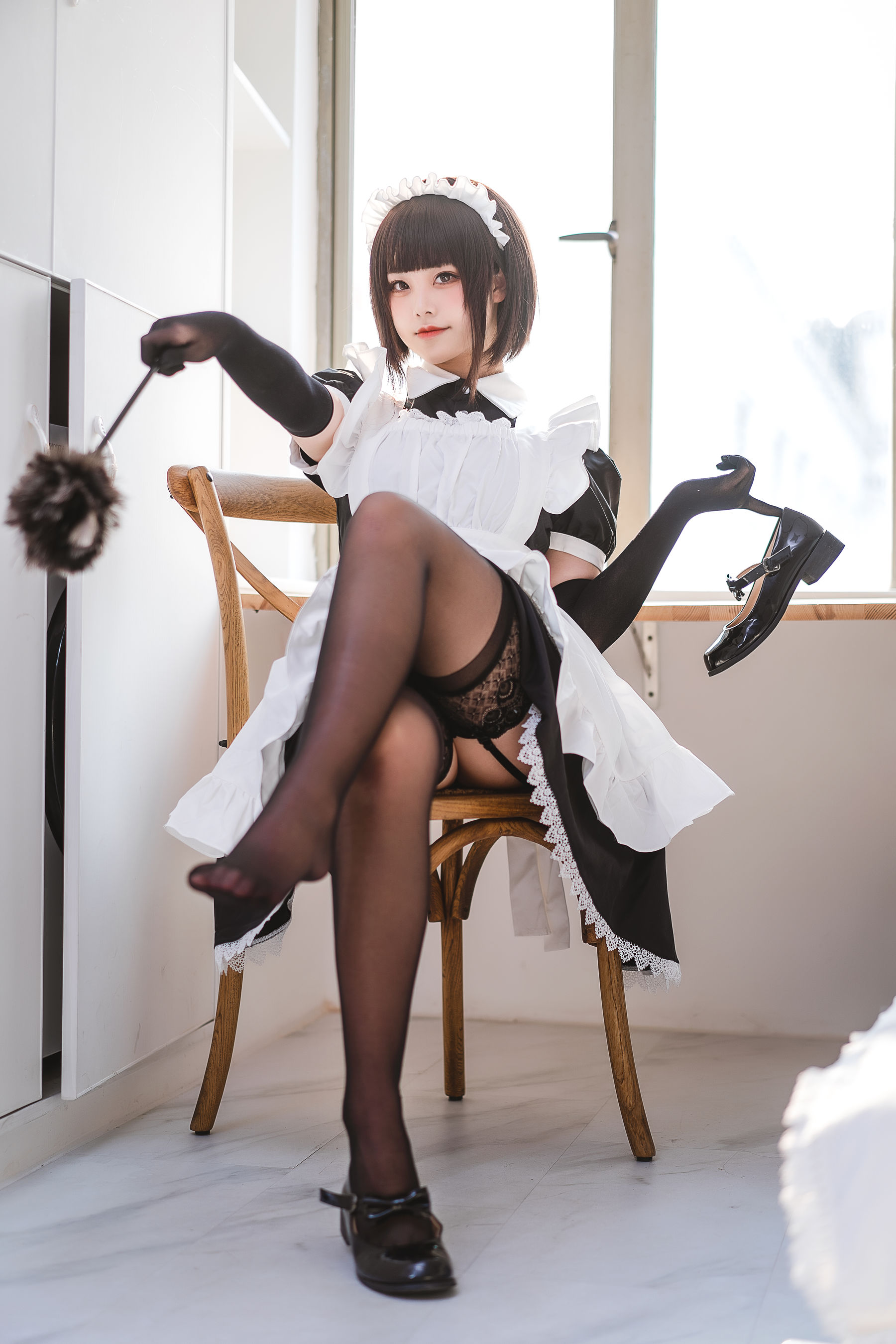 萌系小姐姐蜜汁猫裘 – 民宿 女仆 Cosplay-第33张