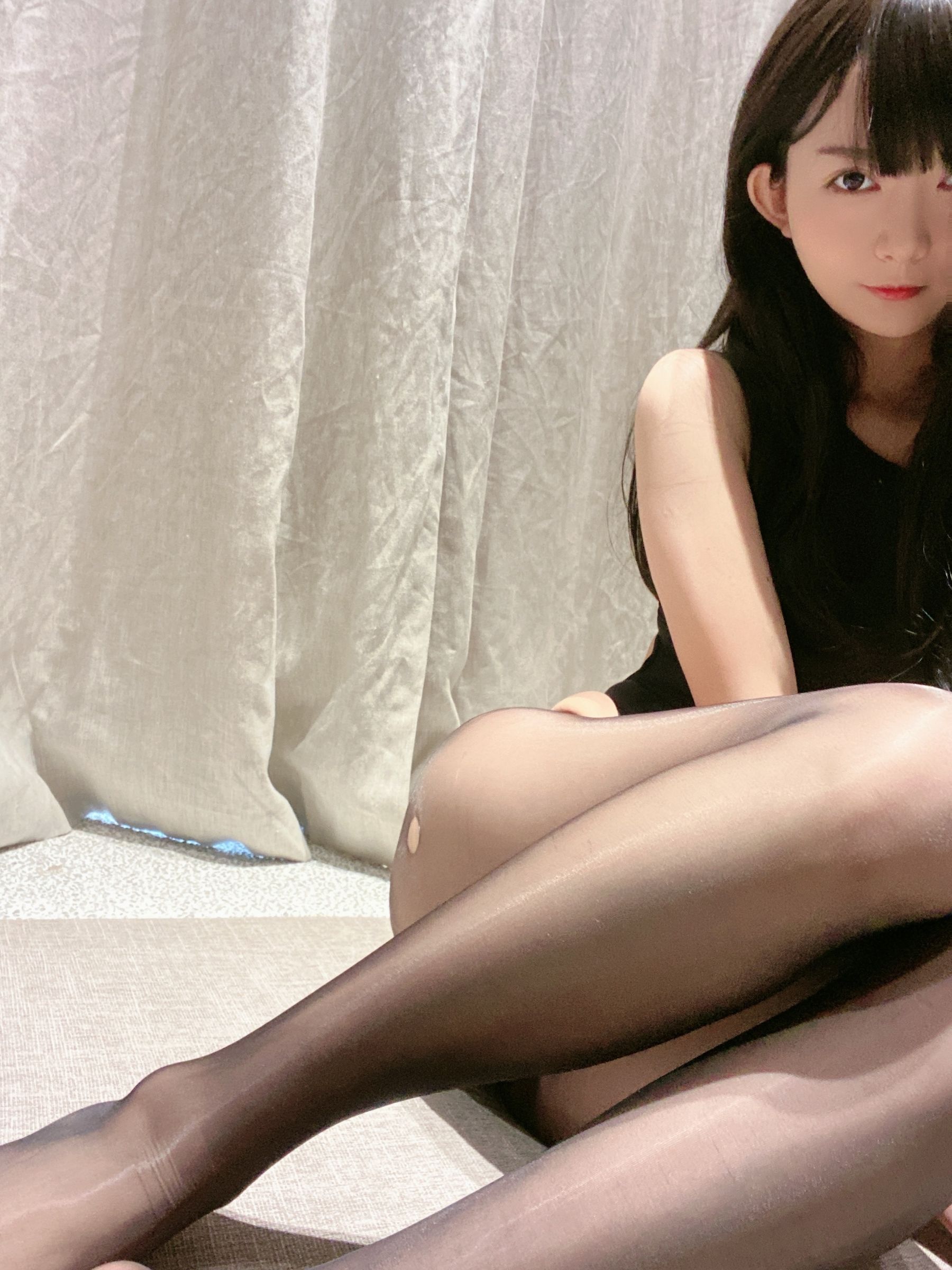 51酱 – 黑红泳装 Cosplay-第34张