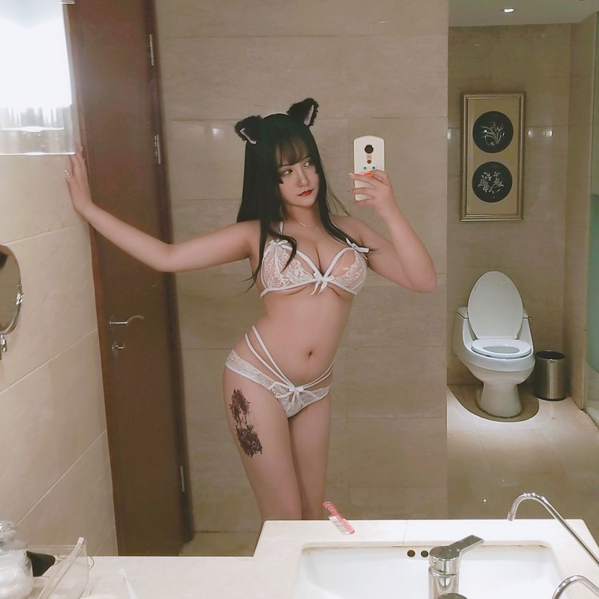 夏鸽鸽不想起床 猫耳 Cosplay-第21张