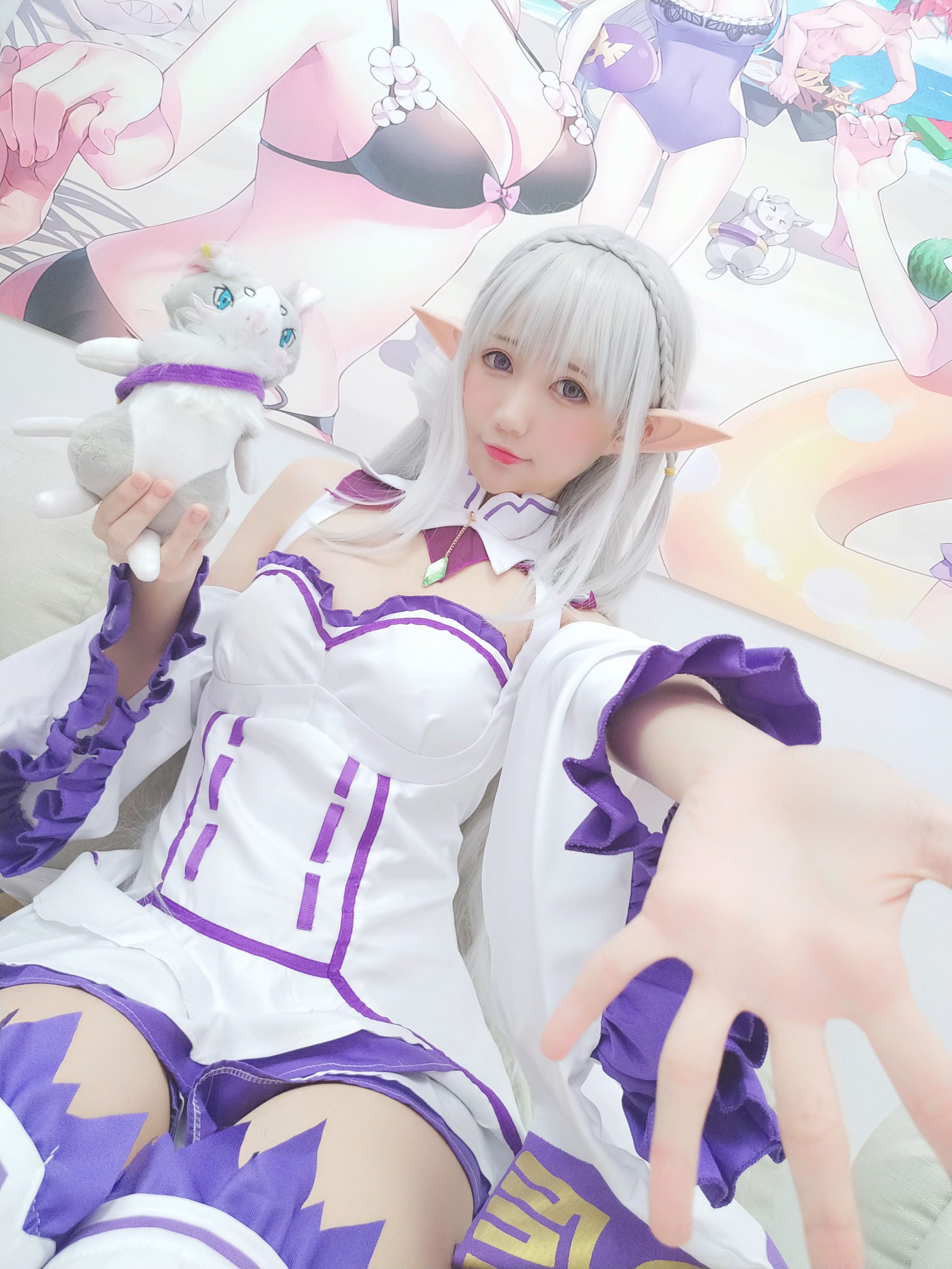 NAGISA魔物喵 自摄系列 No.005 艾米莉亚 Cosplay-第27张