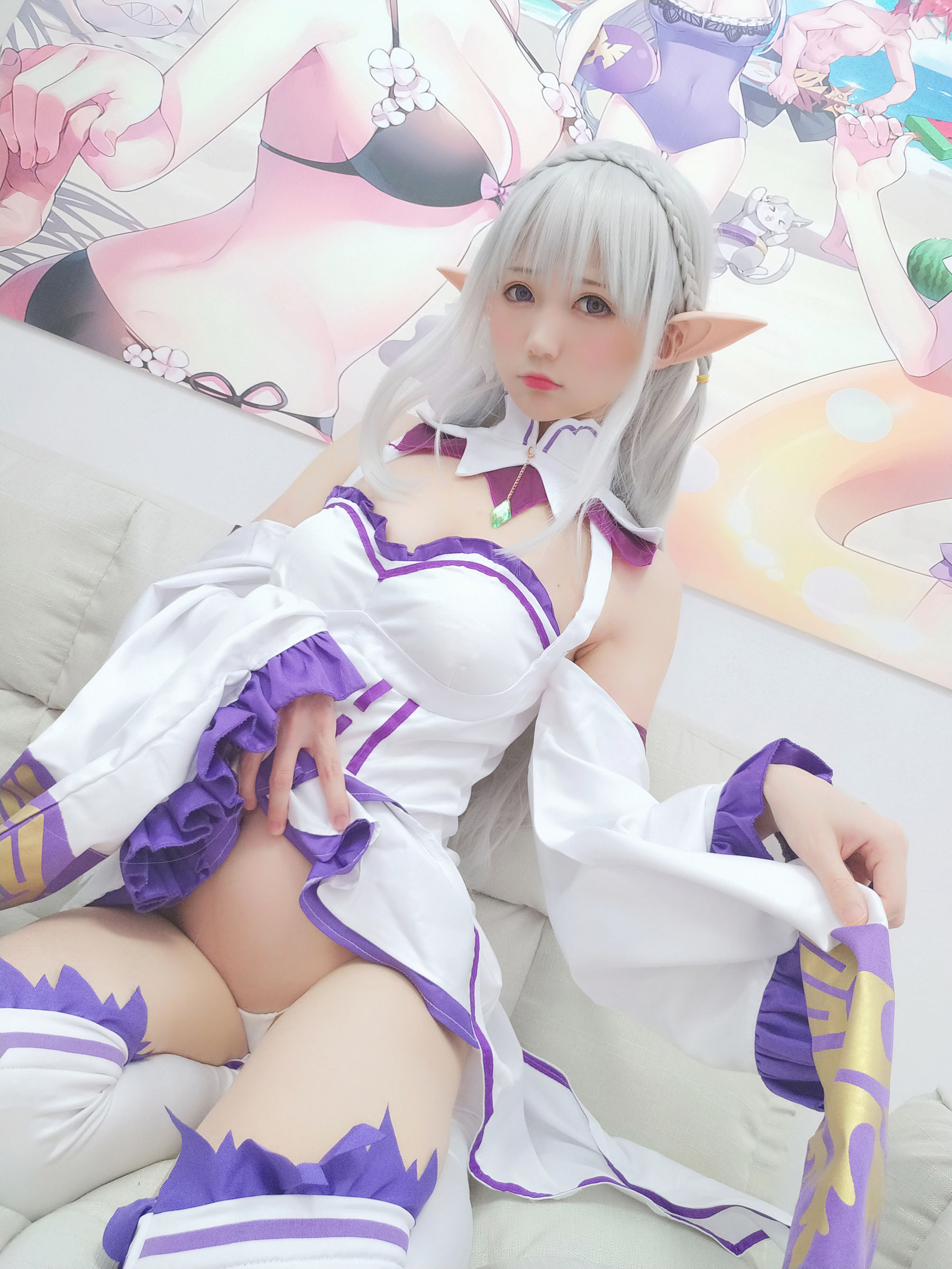 NAGISA魔物喵 自摄系列 No.005 艾米莉亚 Cosplay-第25张
