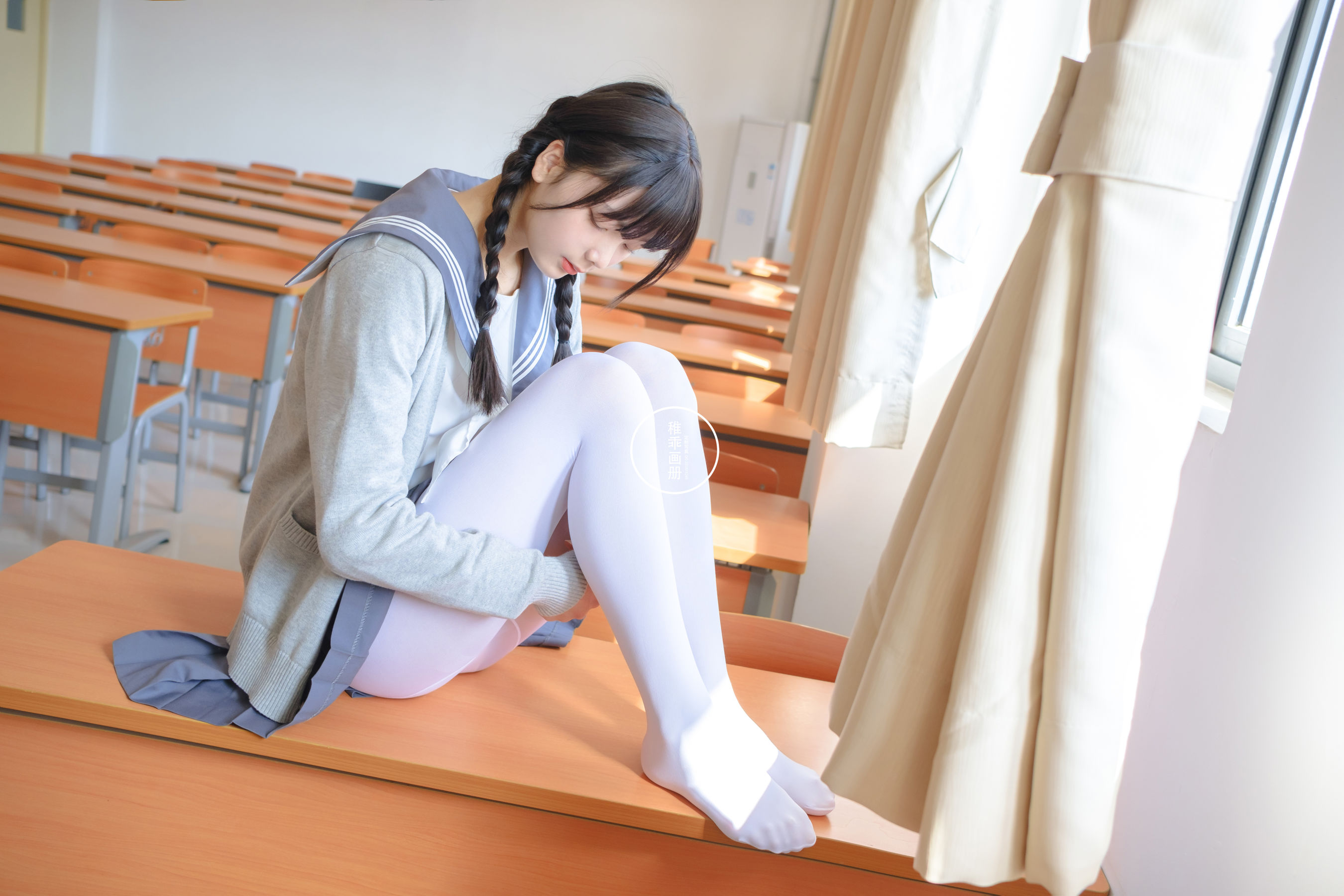 柴系小乖(稚乖画册) – 晴空 赤西夜夜 80D白丝 Cosplay-第1张