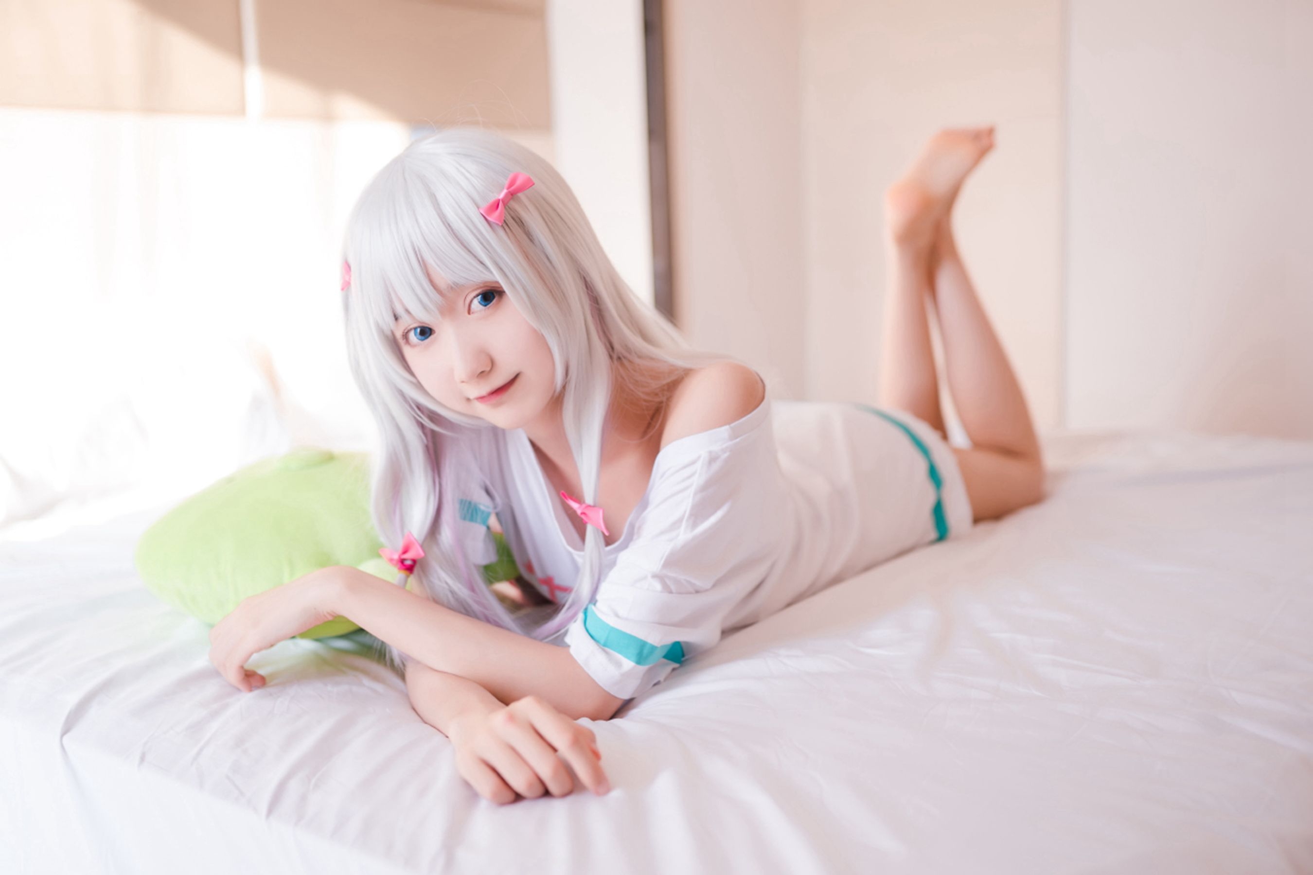 [萝莉COS] 木绵绵OwO – 白发魔女 Cosplay-第28张