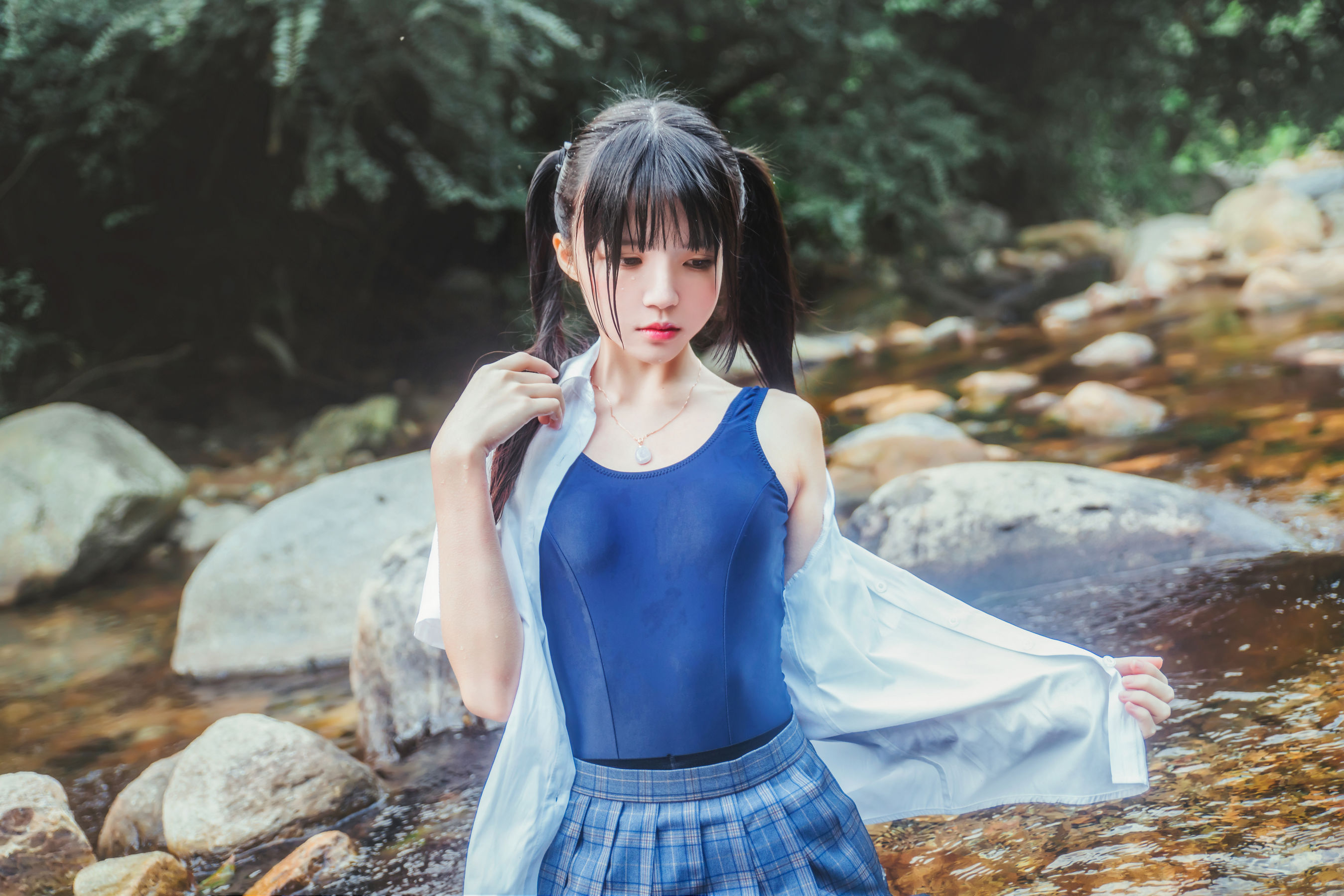 [萝莉COS] 桜桃喵《校服少女COSPLAY湿身系列》 Cosplay-第48张