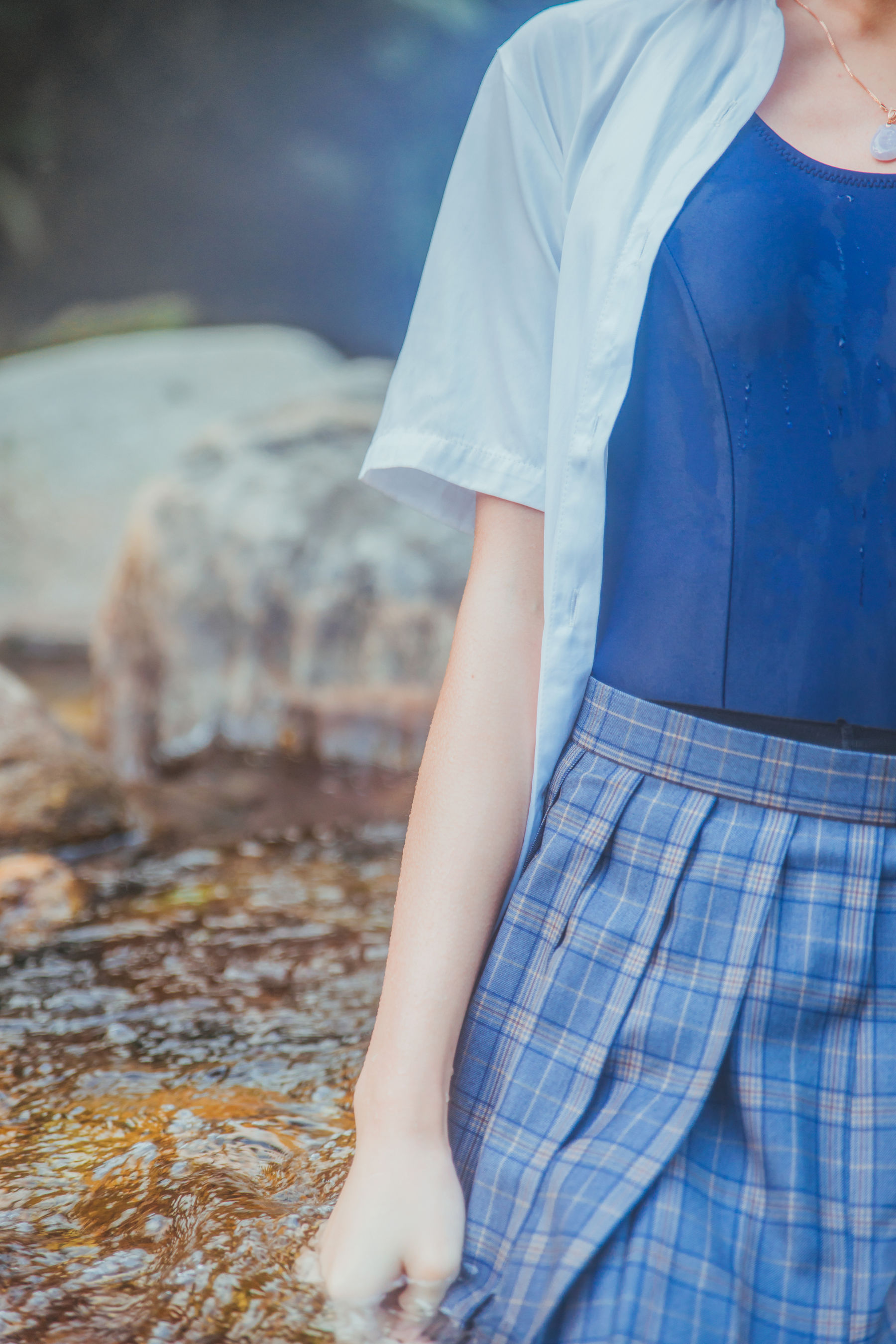 [萝莉COS] 桜桃喵《校服少女COSPLAY湿身系列》 Cosplay-第52张