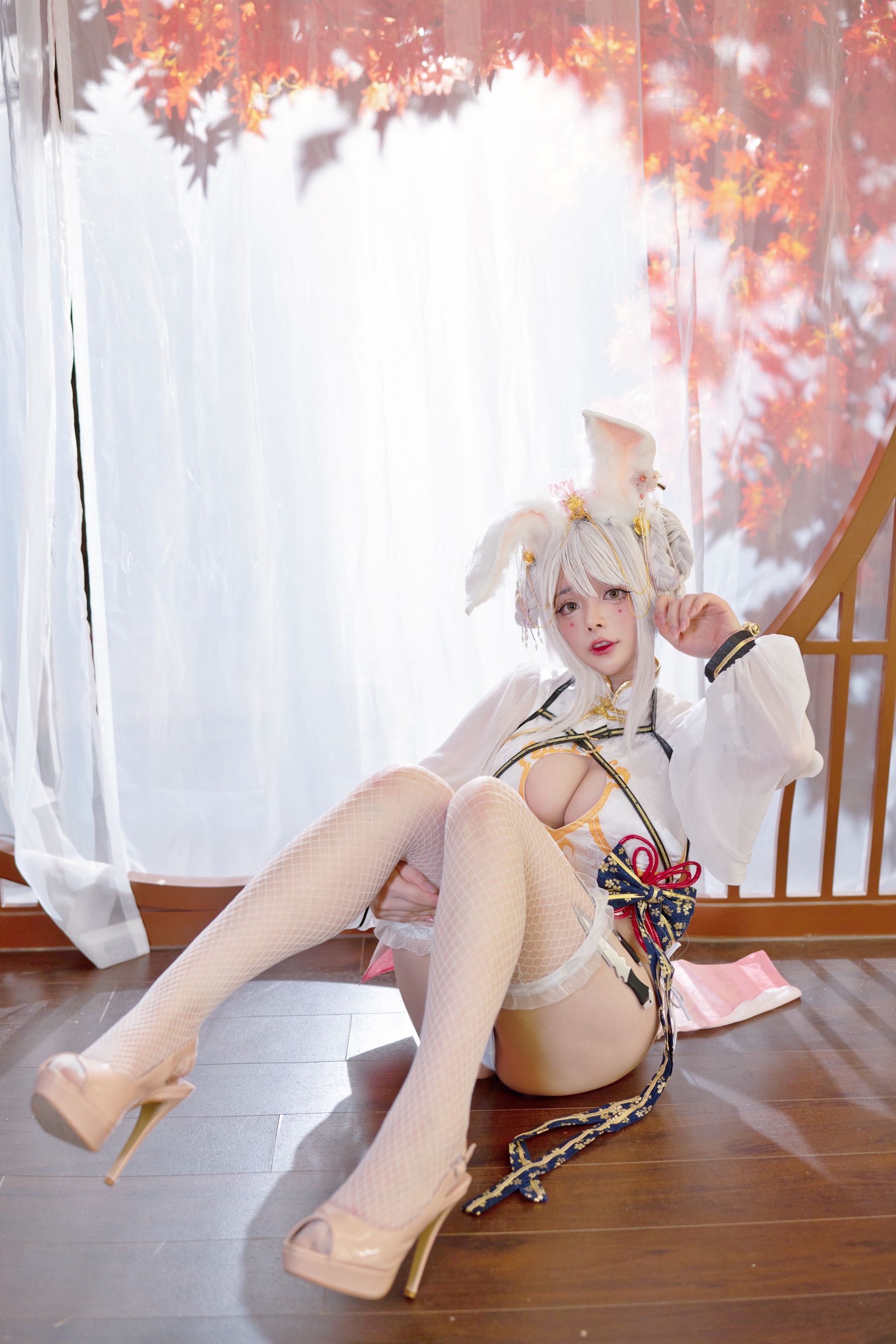 NinJA阿寨寨 – 肉肉大白兔 Cosplay-第1张