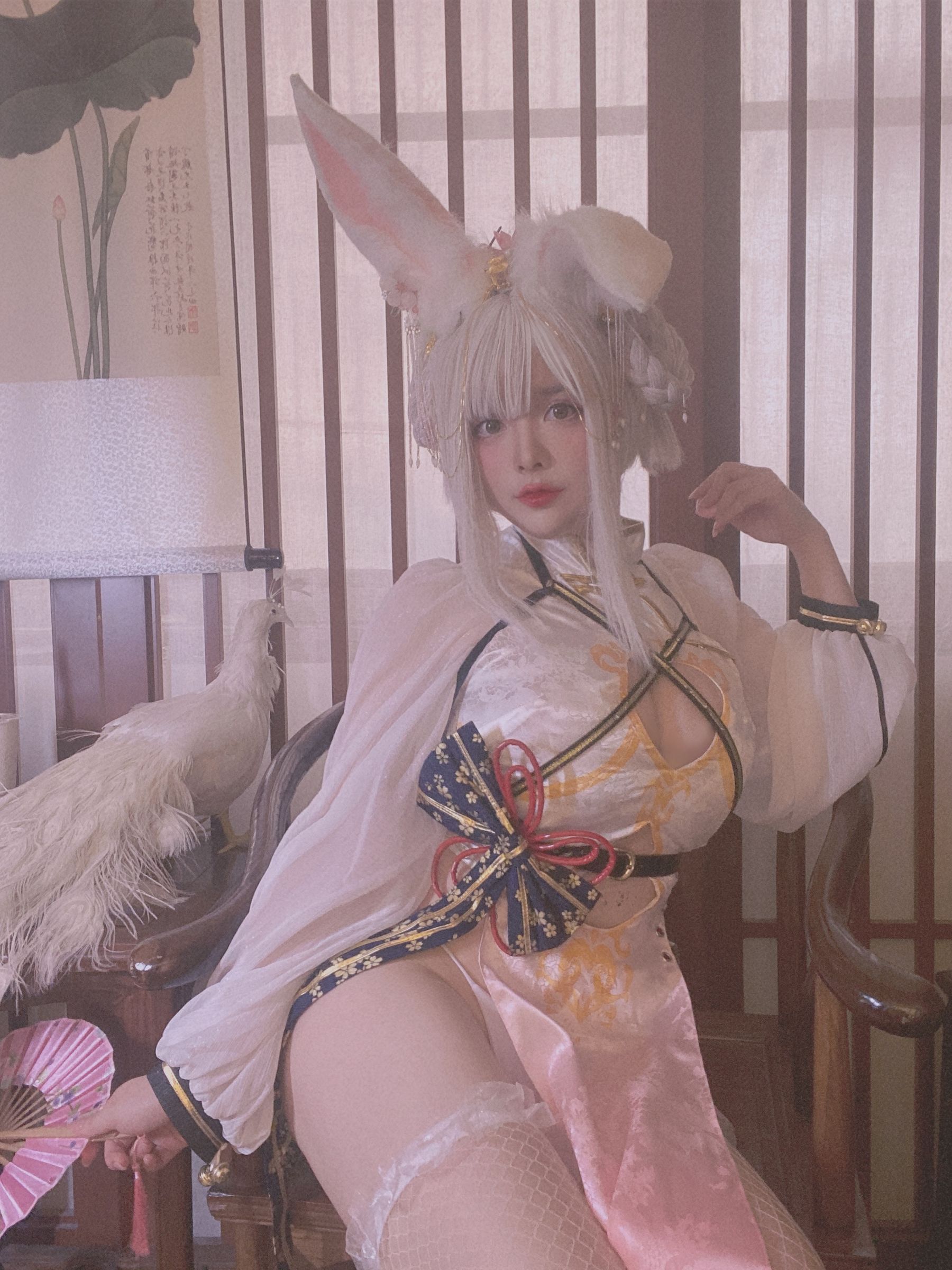 NinJA阿寨寨 – 肉肉大白兔 Cosplay-第30张