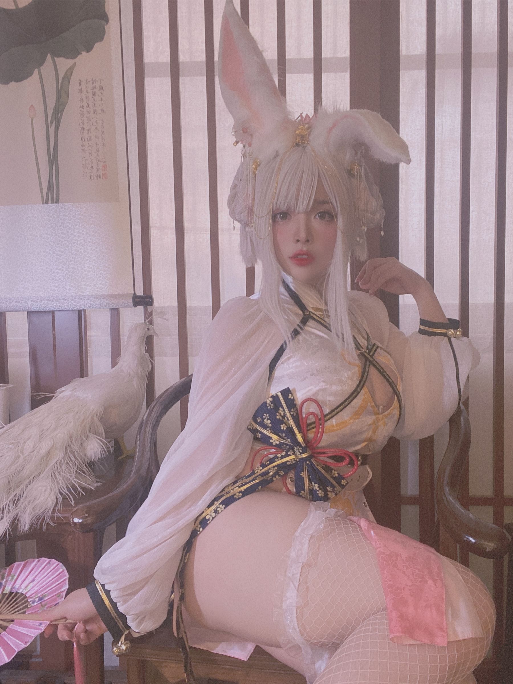 NinJA阿寨寨 – 肉肉大白兔 Cosplay-第34张