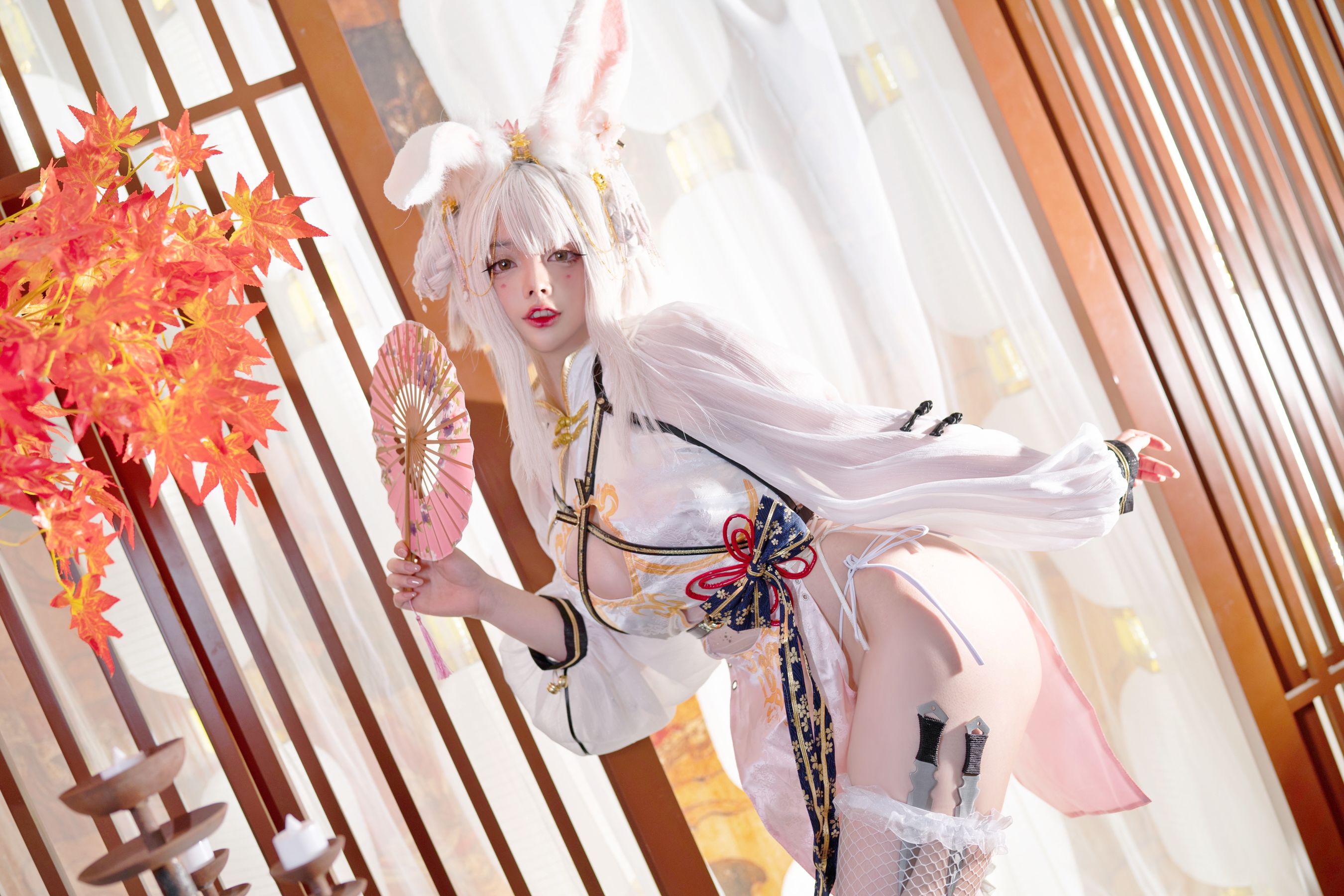 NinJA阿寨寨 – 肉肉大白兔 Cosplay-第33张