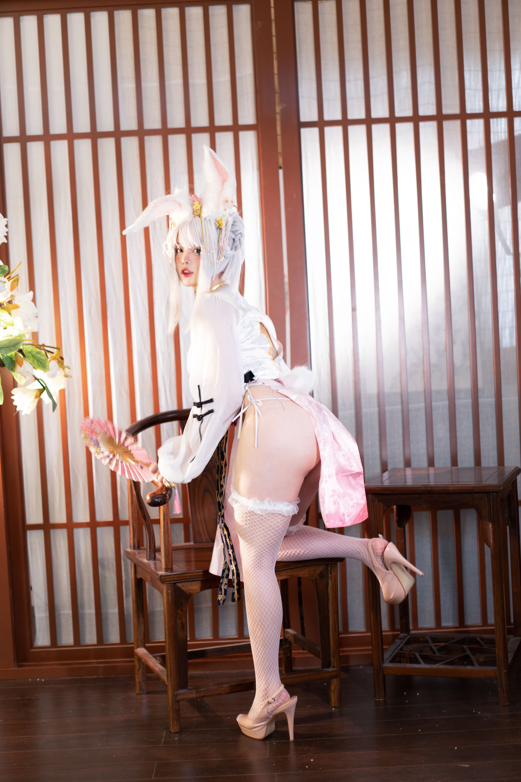 NinJA阿寨寨 – 肉肉大白兔 Cosplay-第37张
