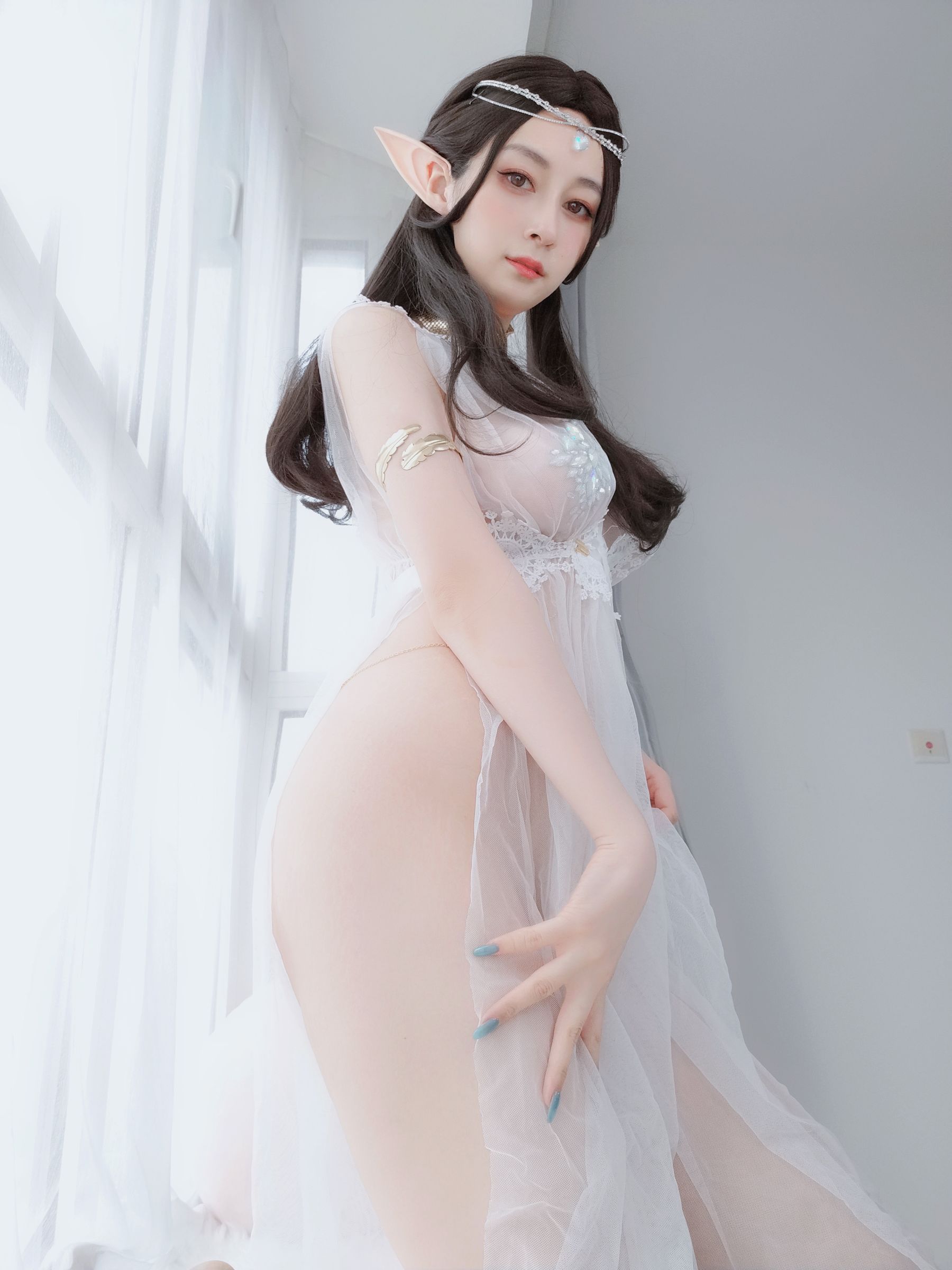 Coser小姐姐白银 – 精灵宝石内衣 Cosplay-第16张