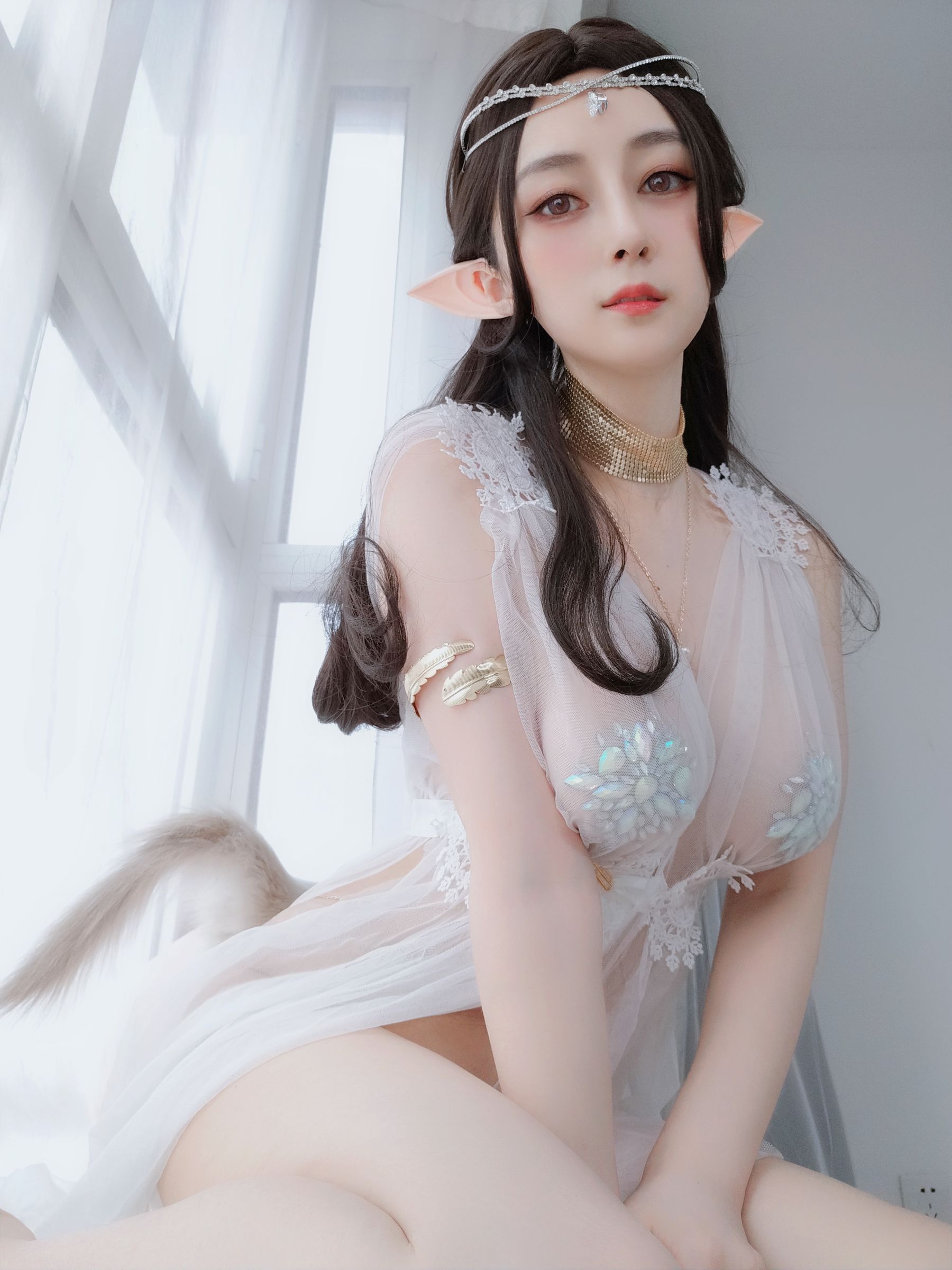 Coser小姐姐白银 – 精灵宝石内衣 Cosplay-第22张
