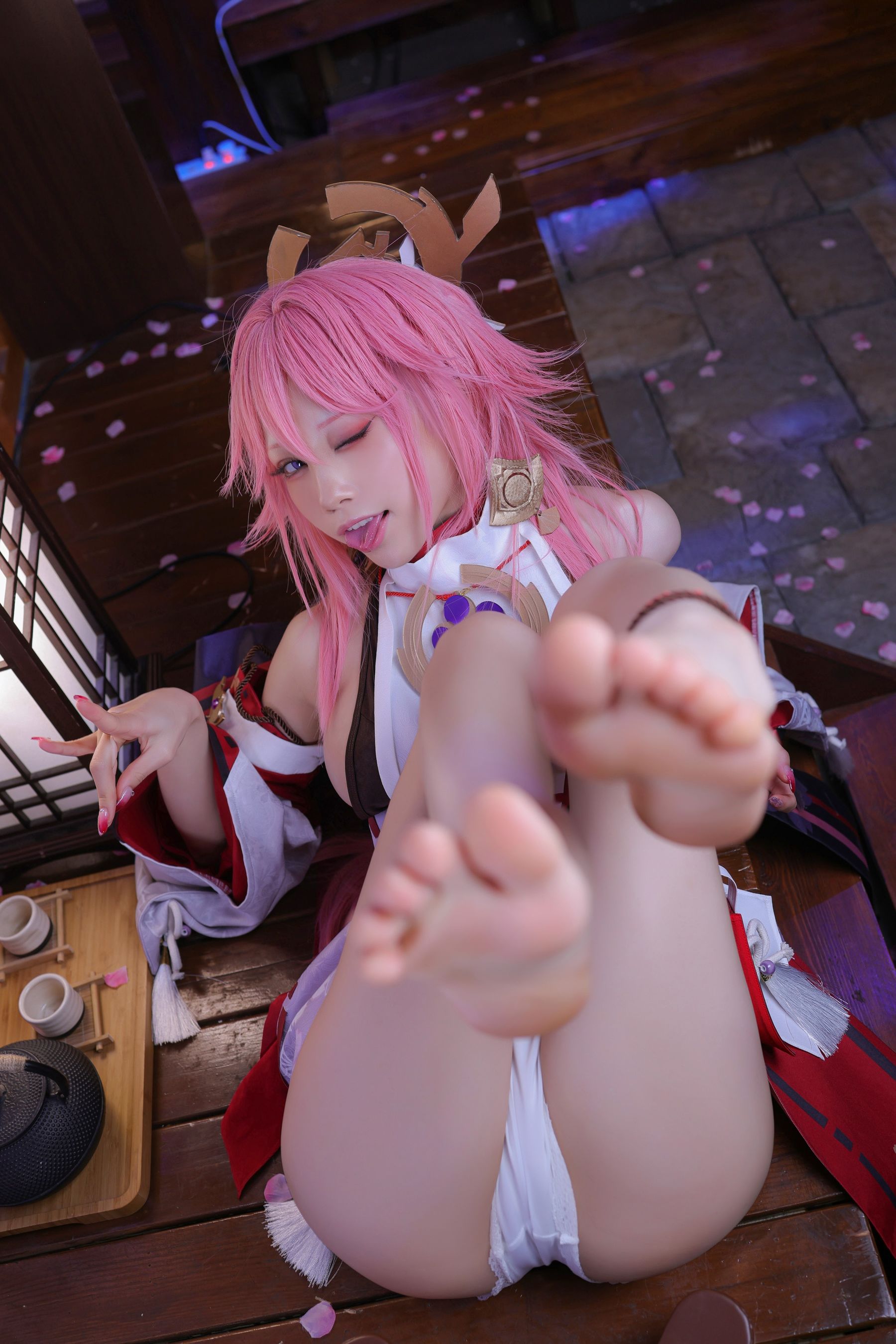 动漫博主水淼aqua – 八重神子 Cosplay-第23张