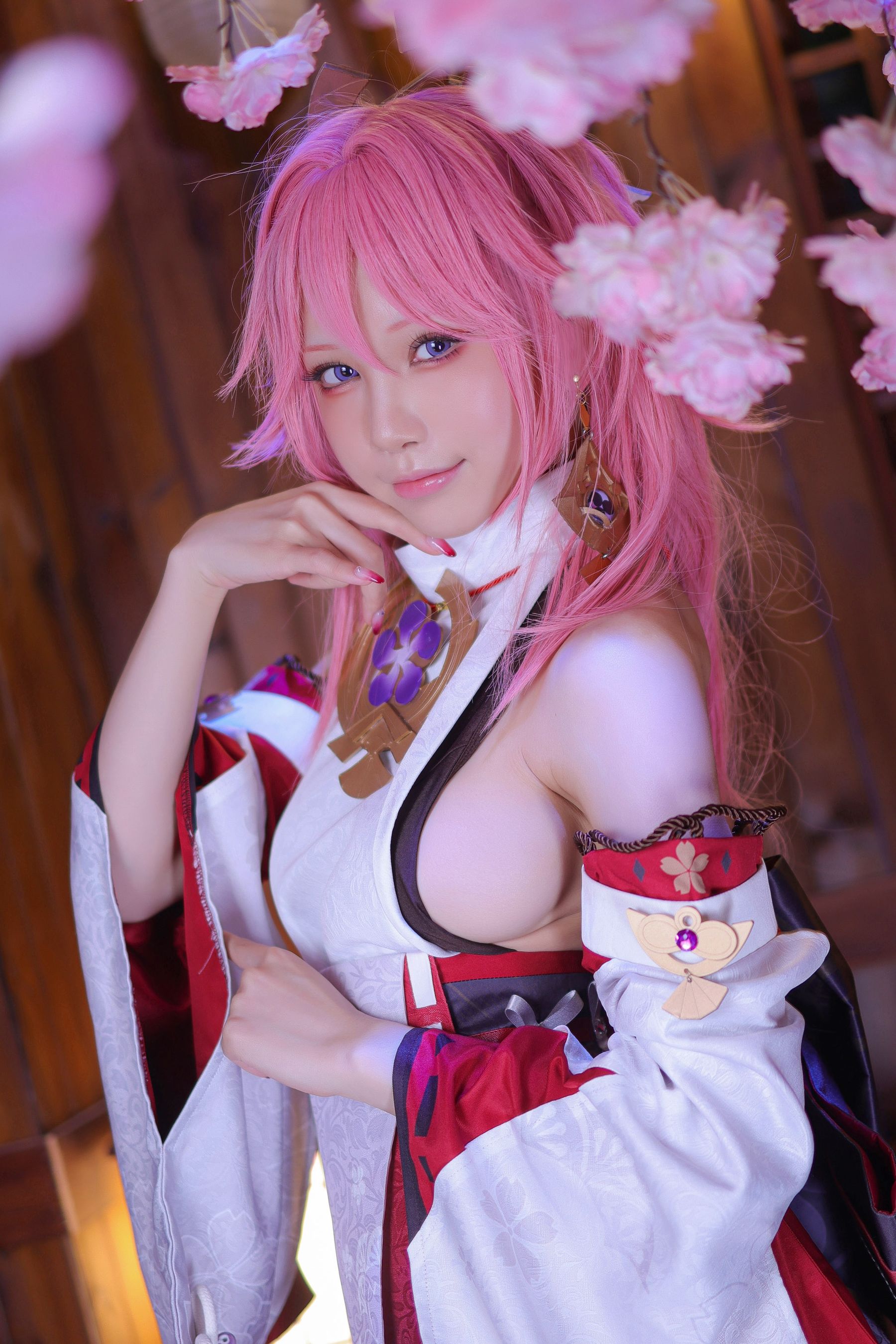 动漫博主水淼aqua – 八重神子 Cosplay-第26张
