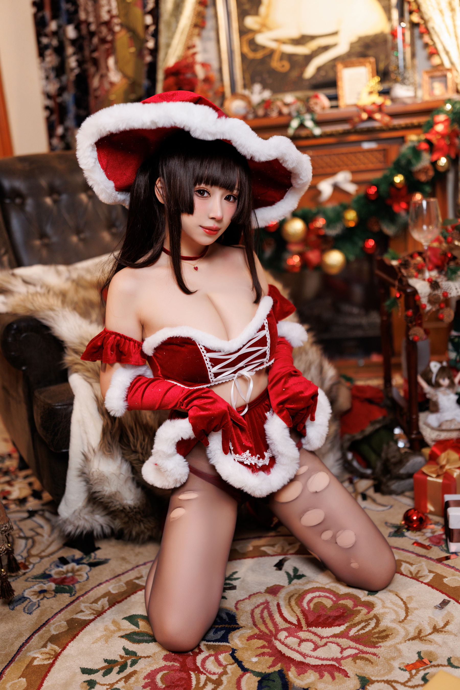 胡桃猫Kurumineko – 魔女圣诞夜 Cosplay-第43张